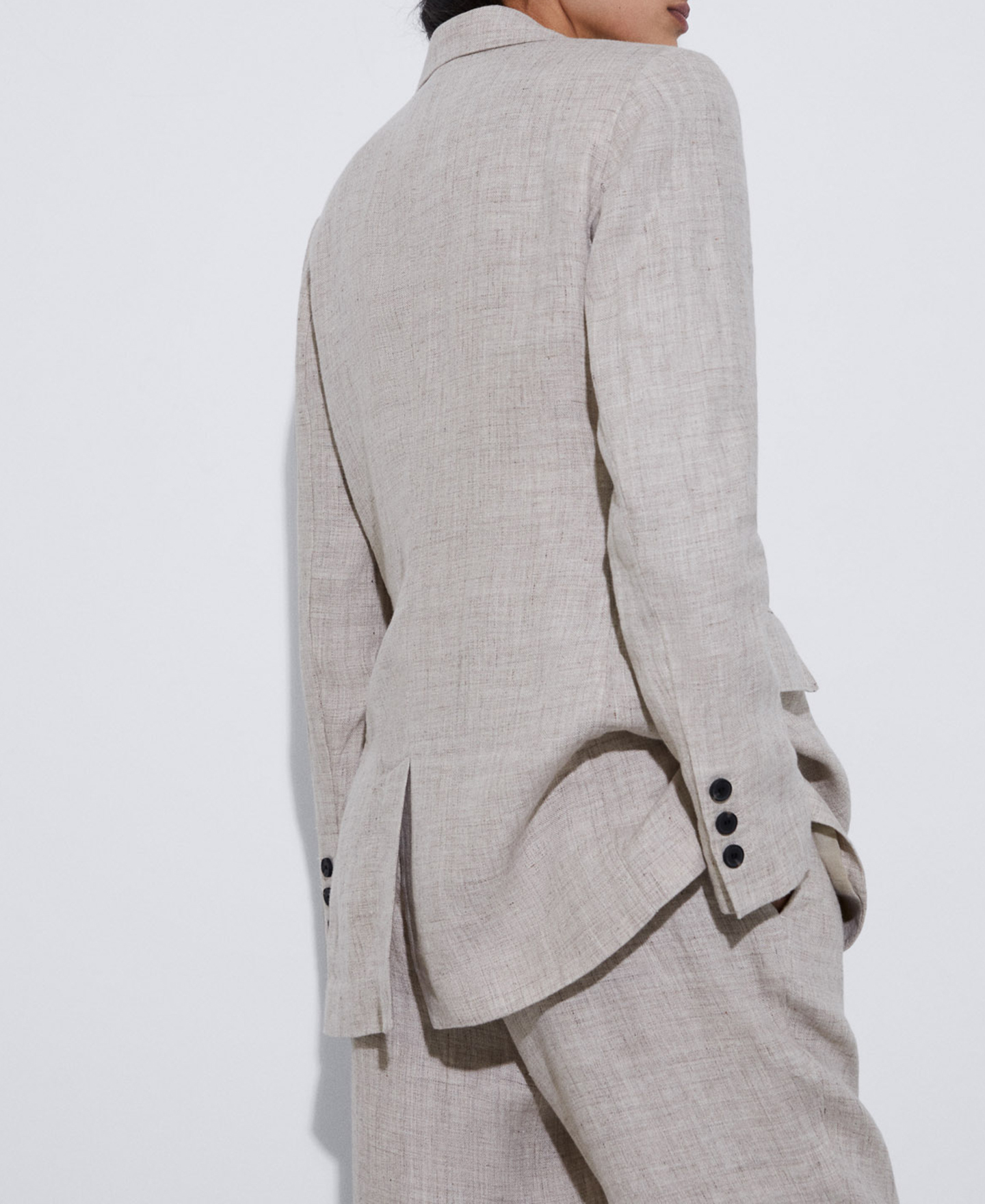 Blazer light structure in European linen image number 2