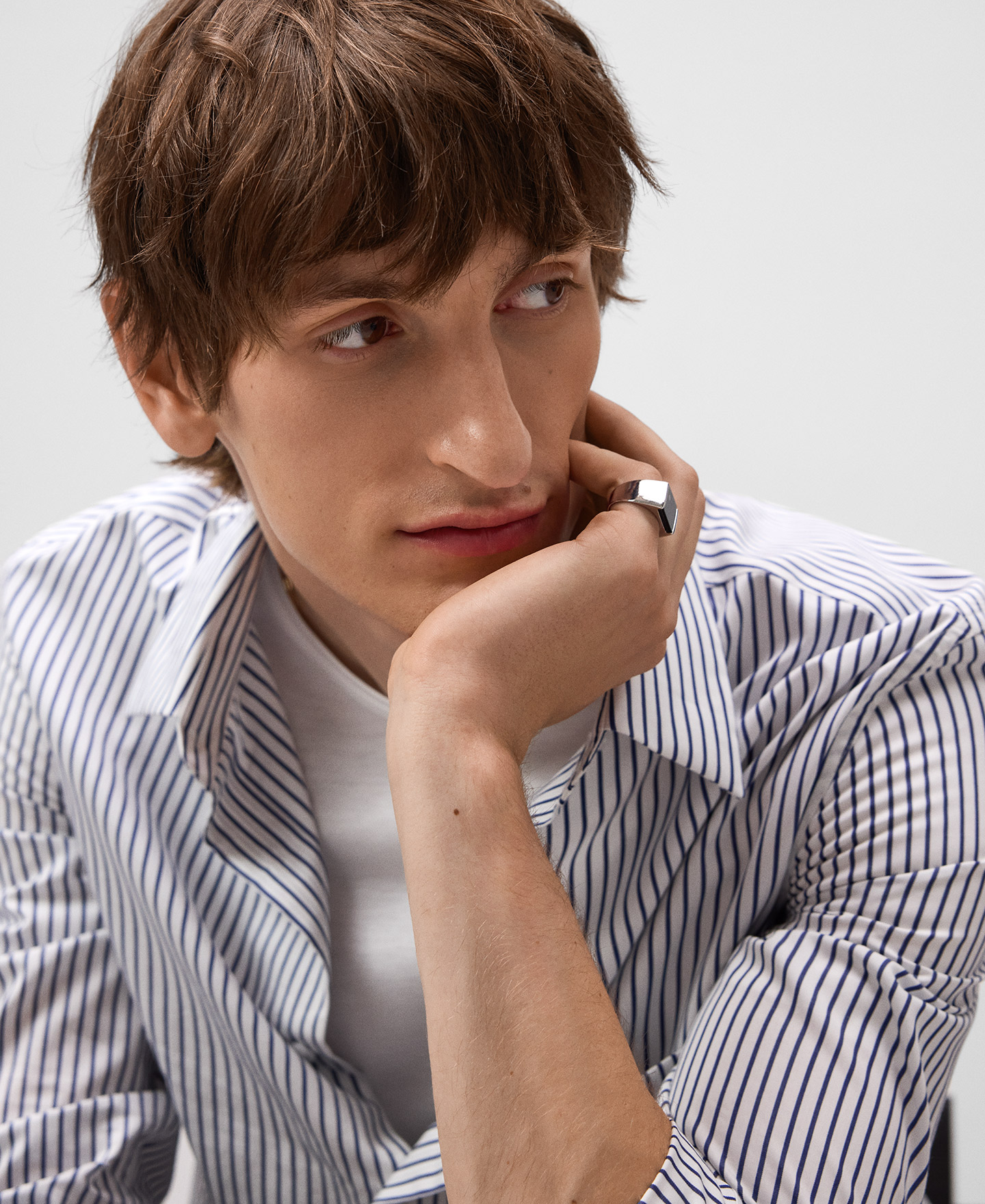 Chemise regular fit à rayures homme image number 3