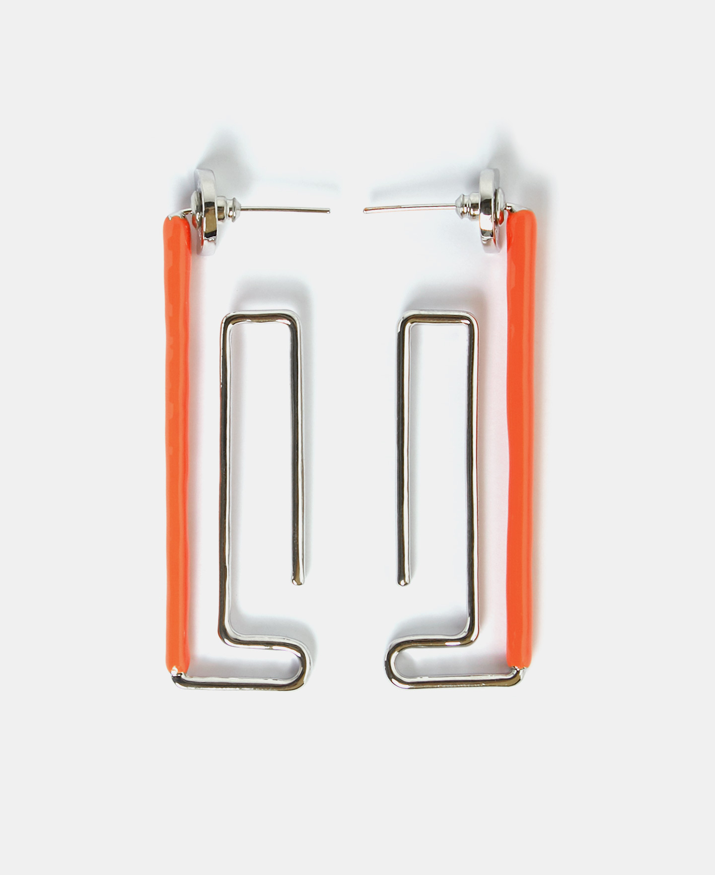 Pendientes forma de laberinto en zinc image number 1