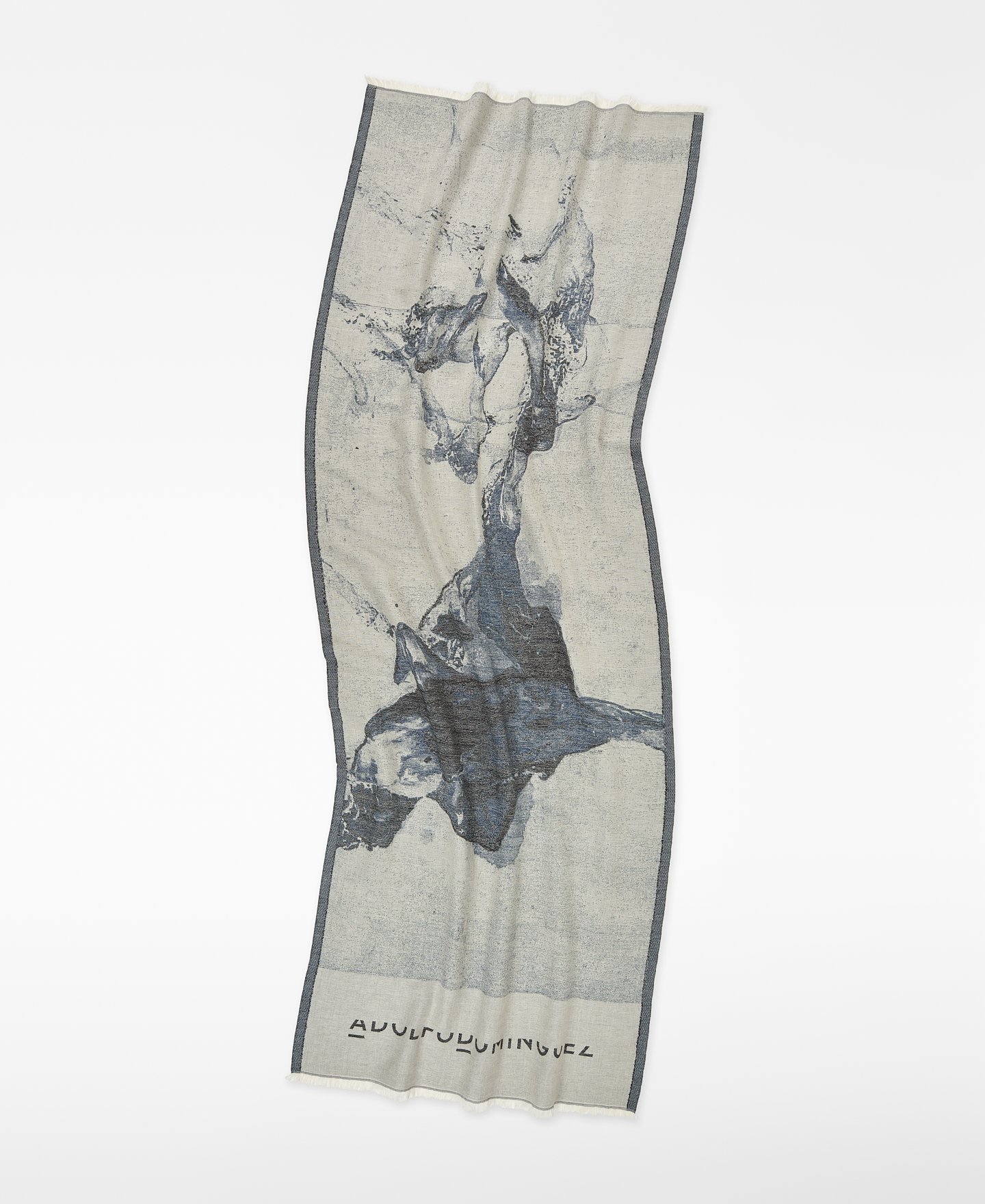 Châle imprimé en jacquard de coton pour femme image number 1