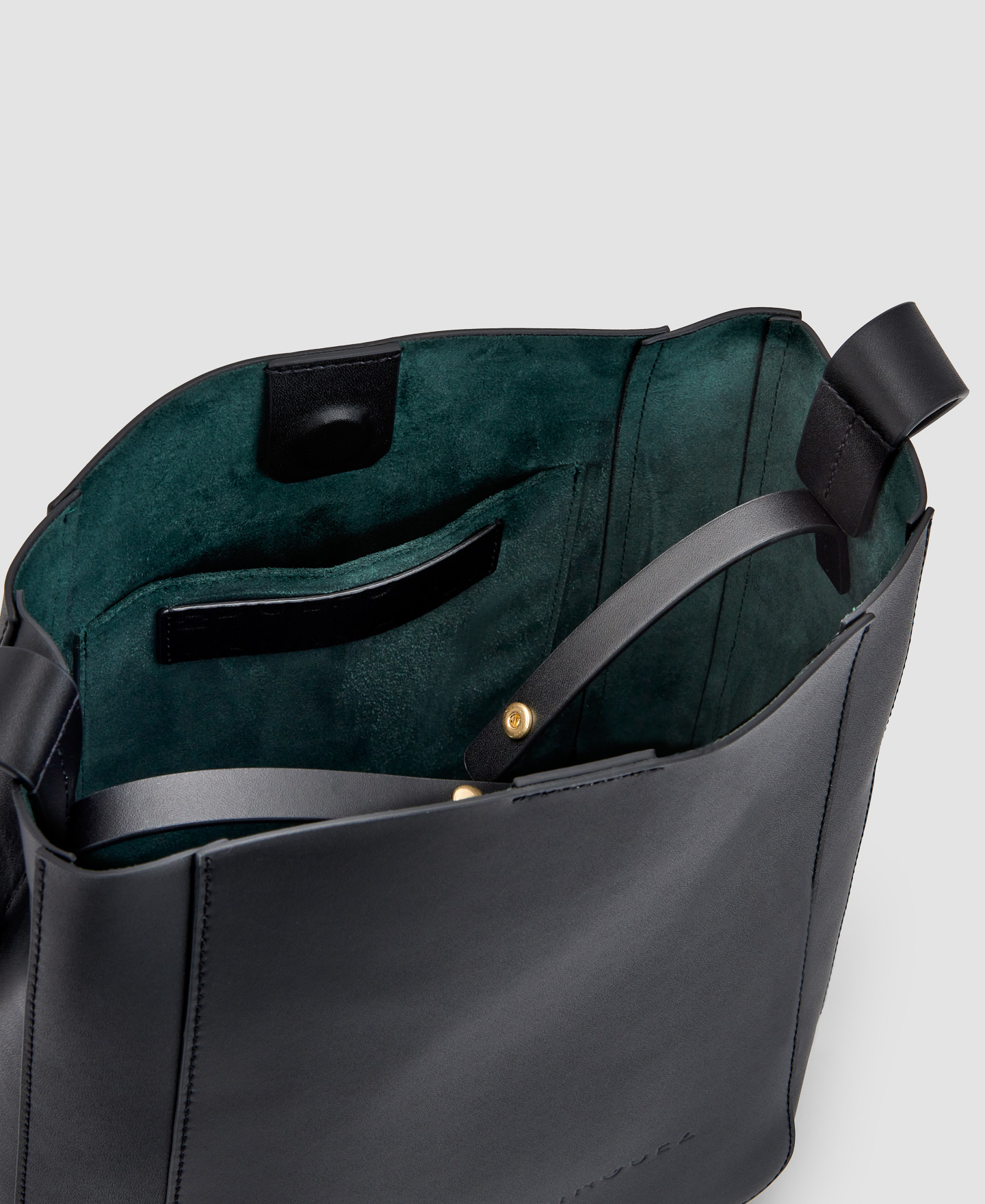 Bolso hobo en vaqueta image number 2