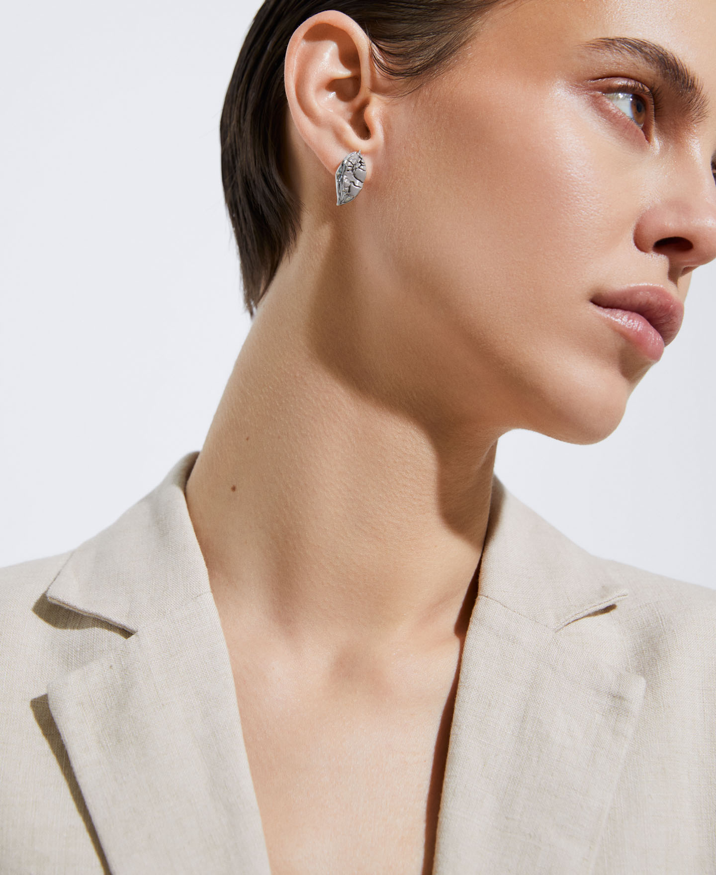 Pendientes hoja en zinc image number 3