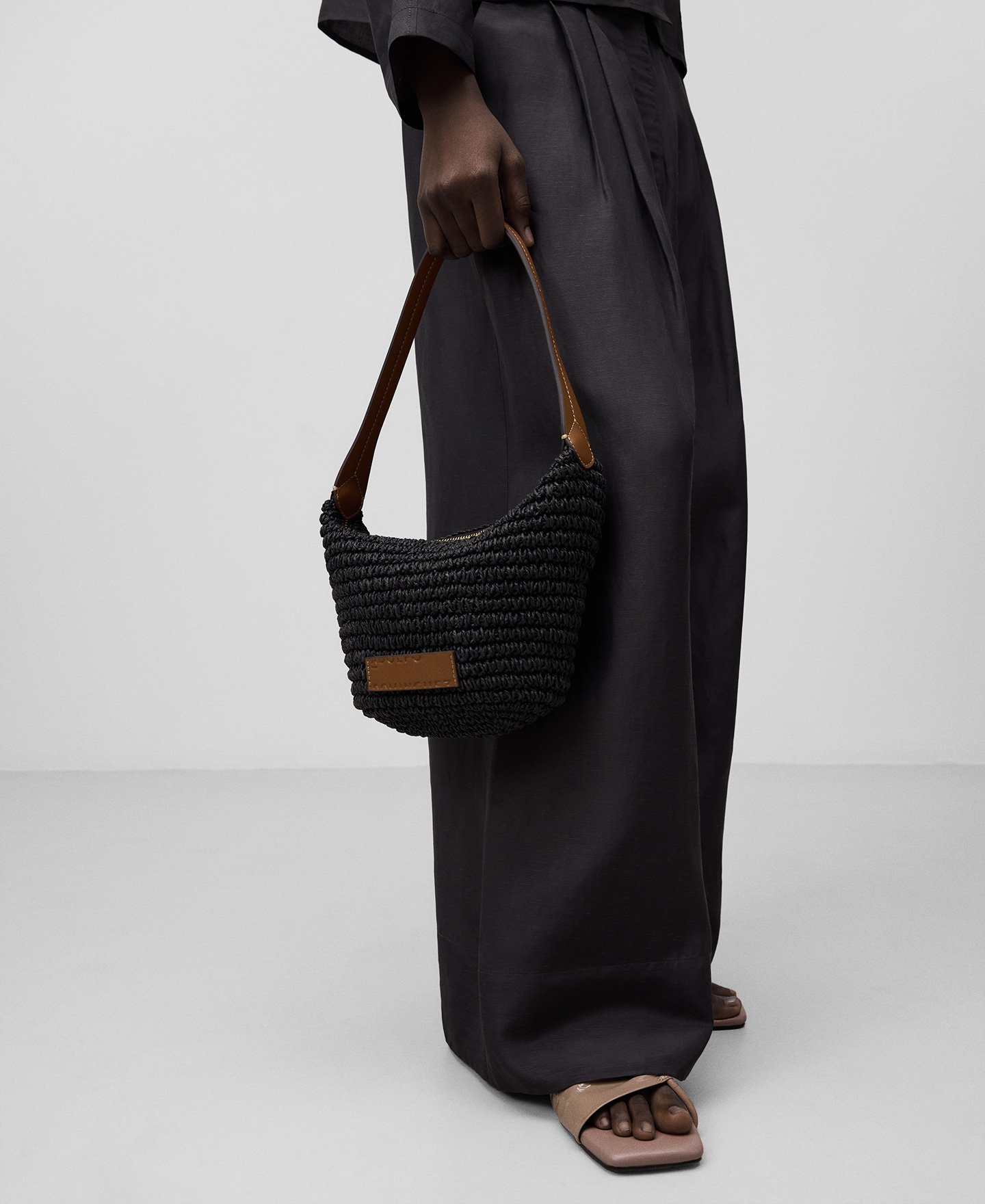 Bolso de hombro papel trenzado mujer image number 5