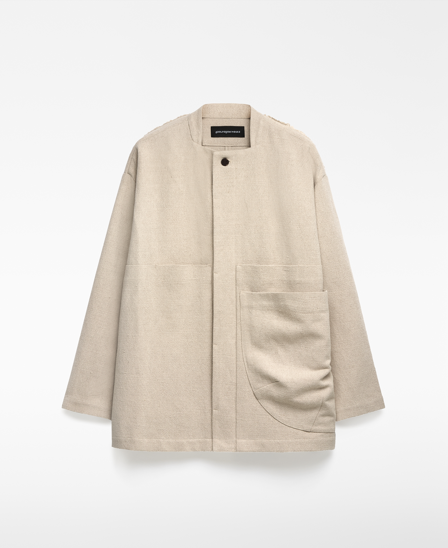 Chaqueta desestructurada con lino hombre image number 6