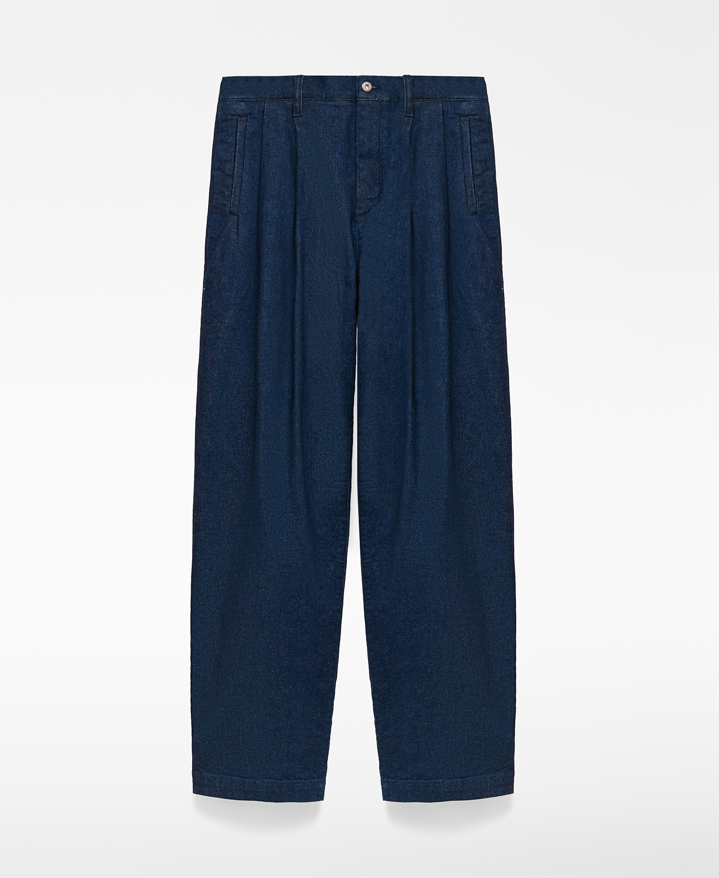 Cotton denim chino trousers man image number 4