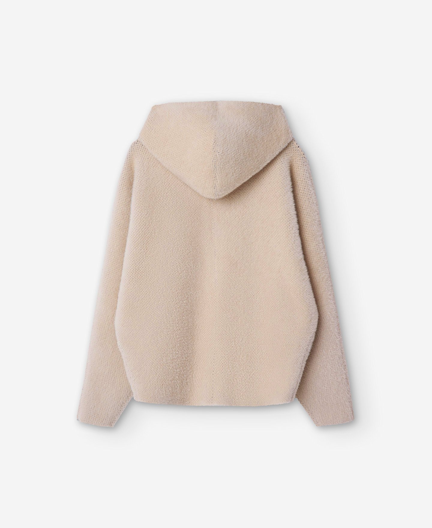 Sudadera borreguillo crema para mujer image number 5