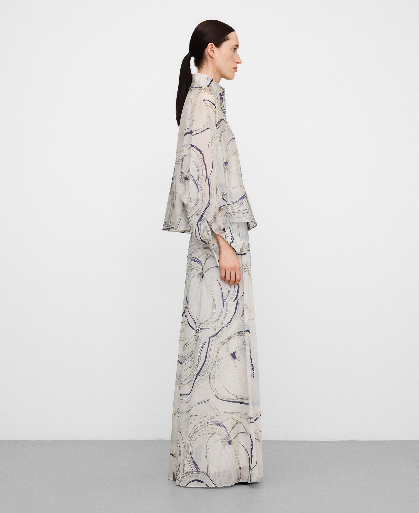 Maxi printed skirt image number 3