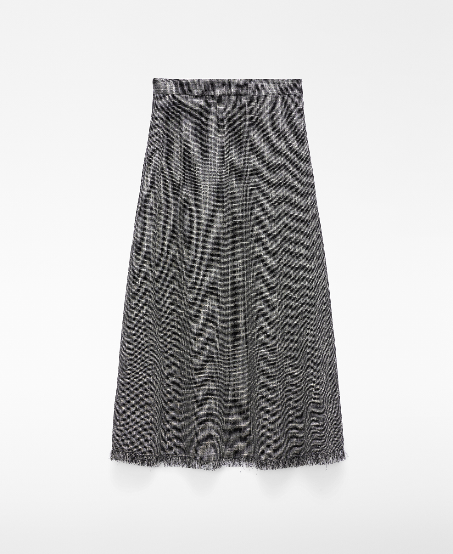 Falda midi desflecada image number 5