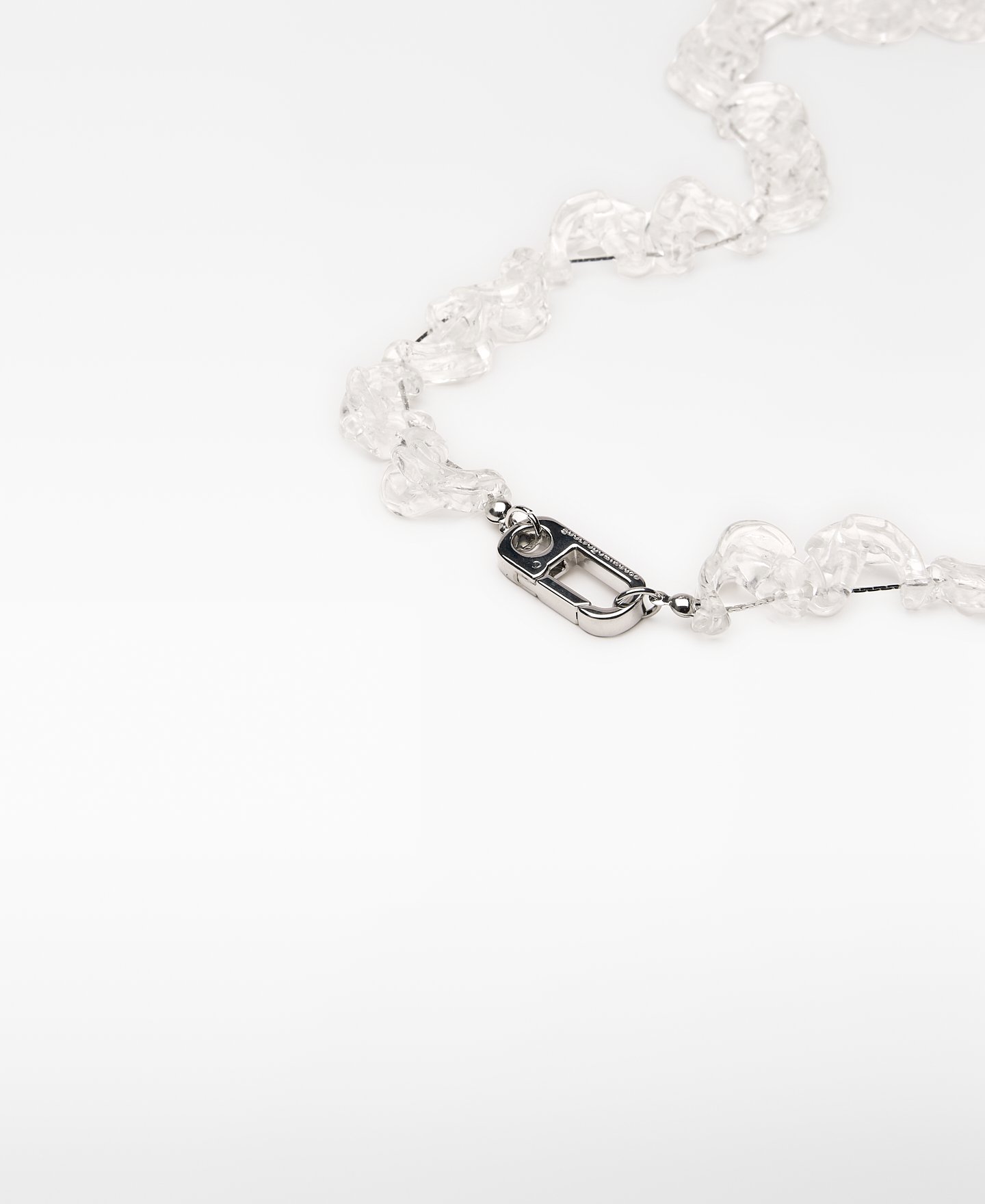 translucent resin necklace woman image number 2