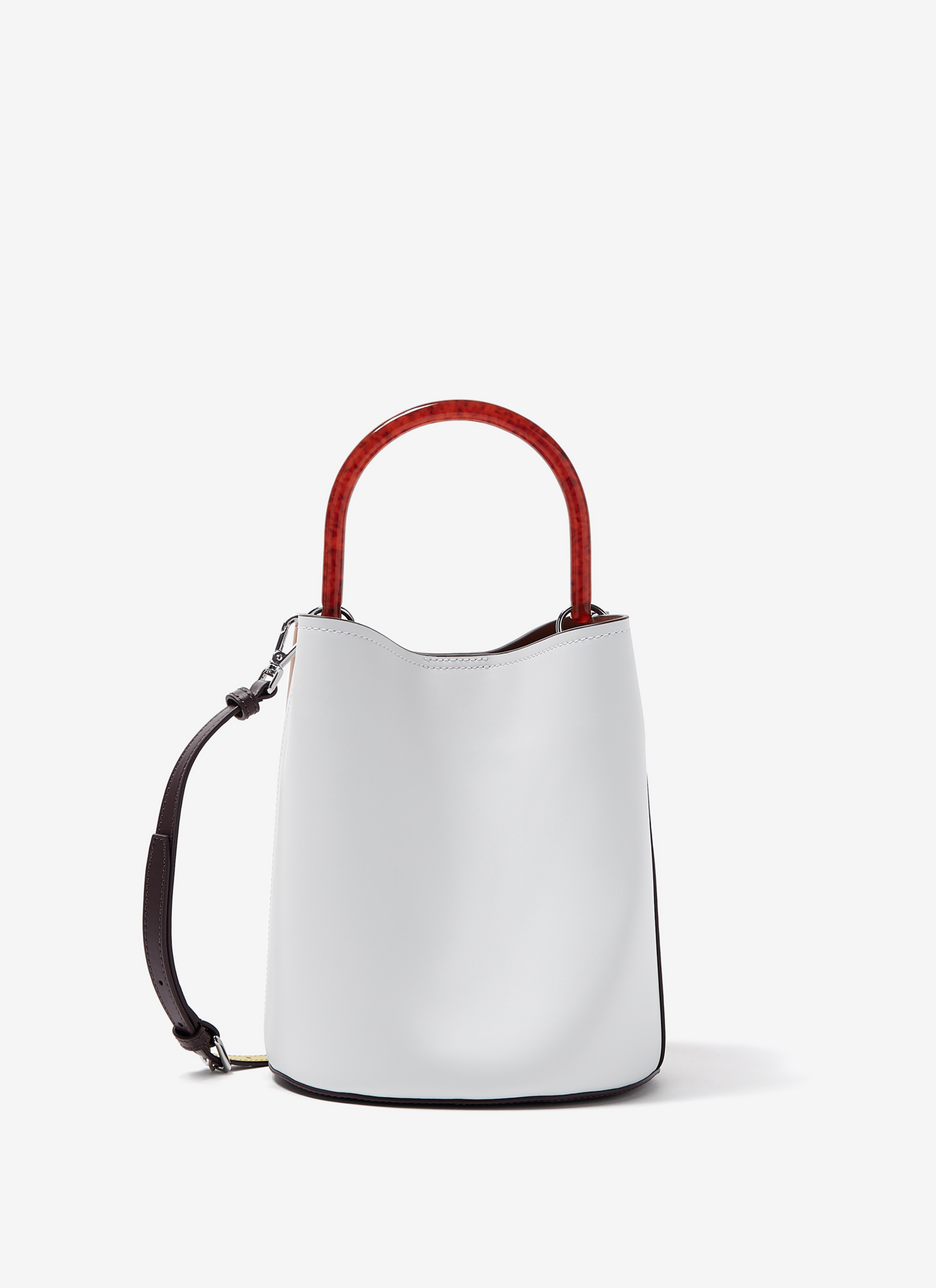 Bolso cubo en piel vaqueta image number 0