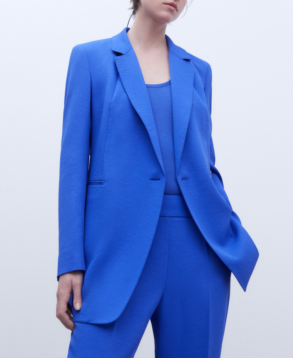 Long fitted blazer image number 0