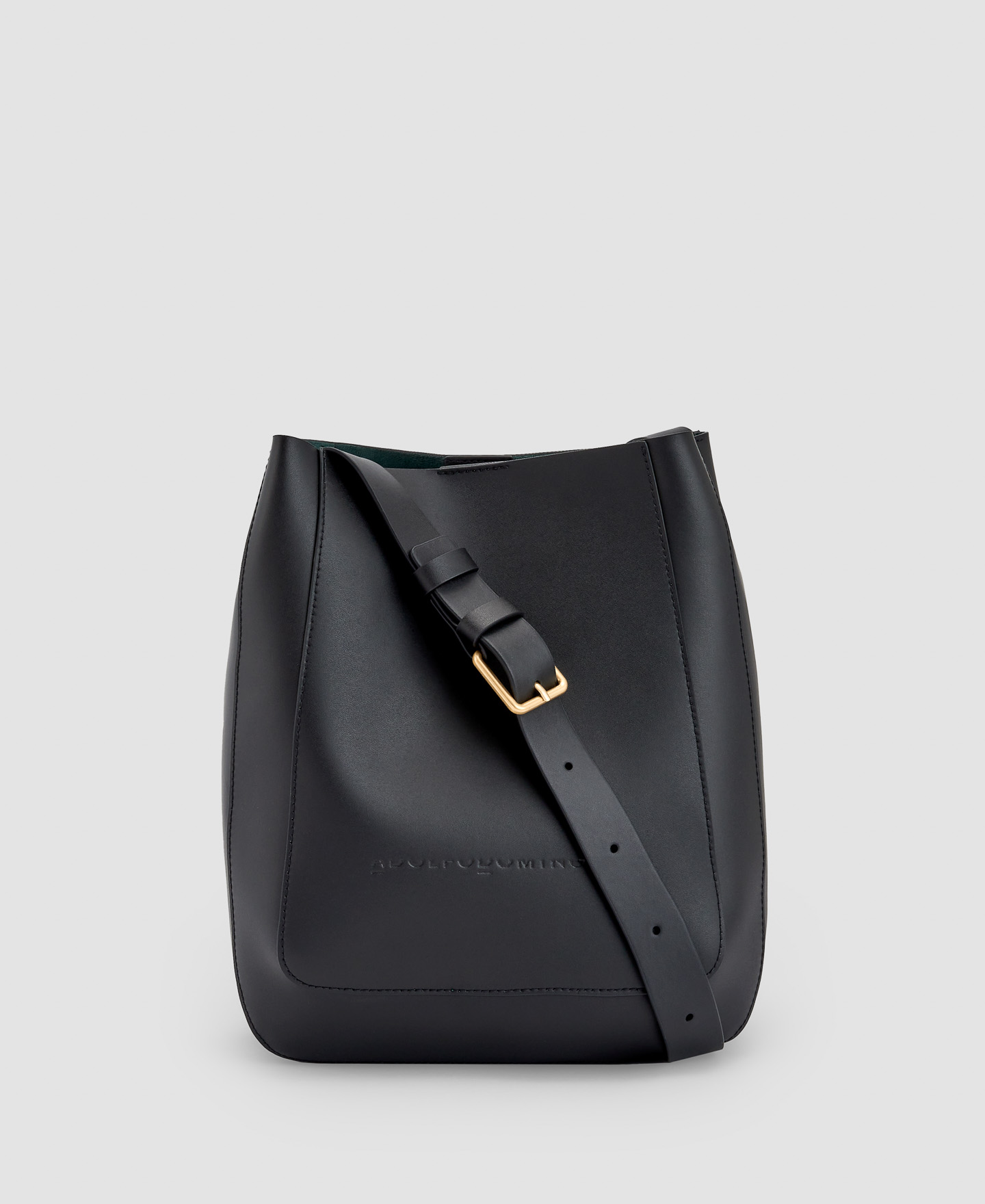 Bolso hobo en vaqueta image number 0