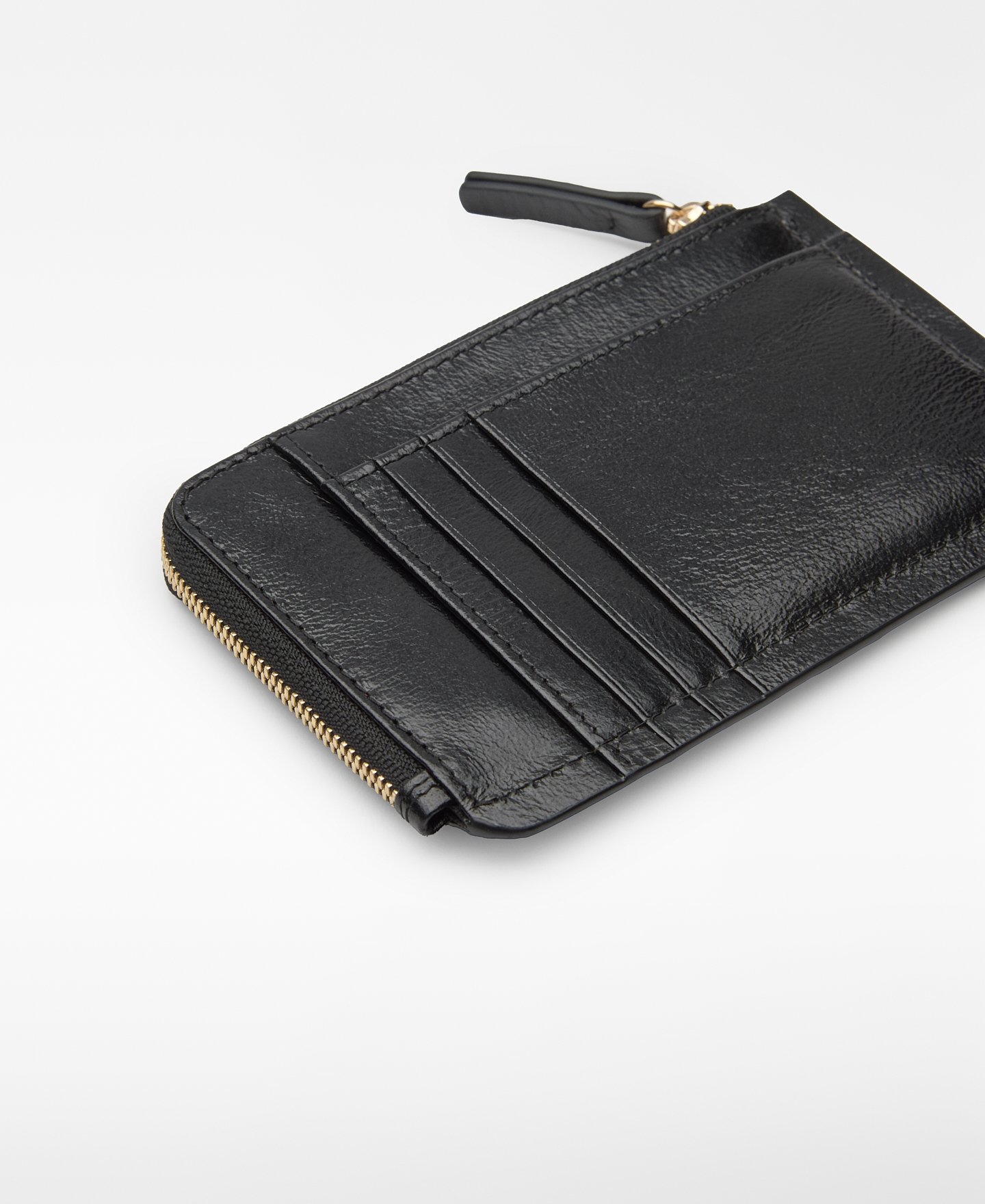Leather patchwork small wallet woman image number 1