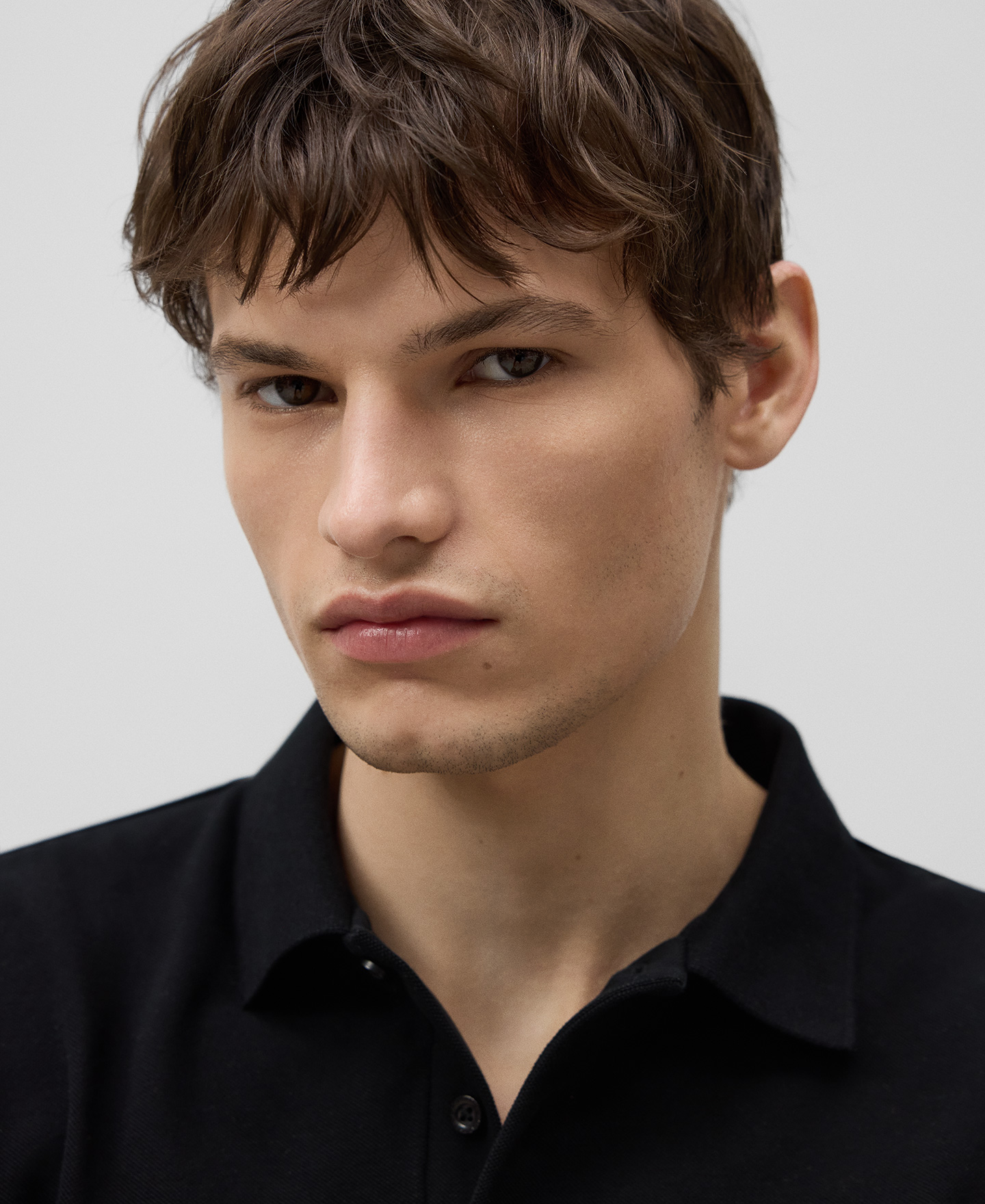 Organic cotton piqué polo shirt man image number 3