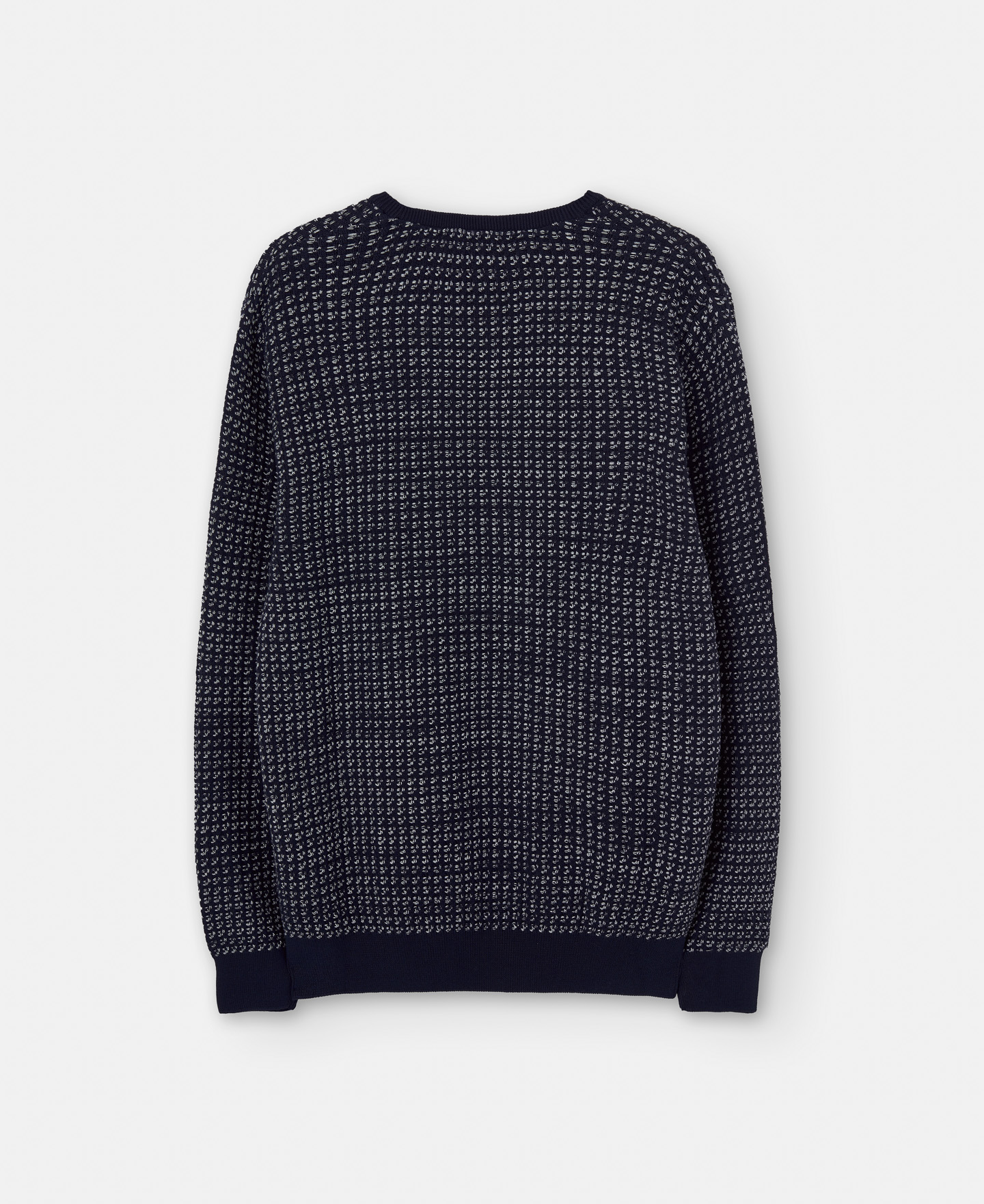 Cotton blend knit sweater image number 5