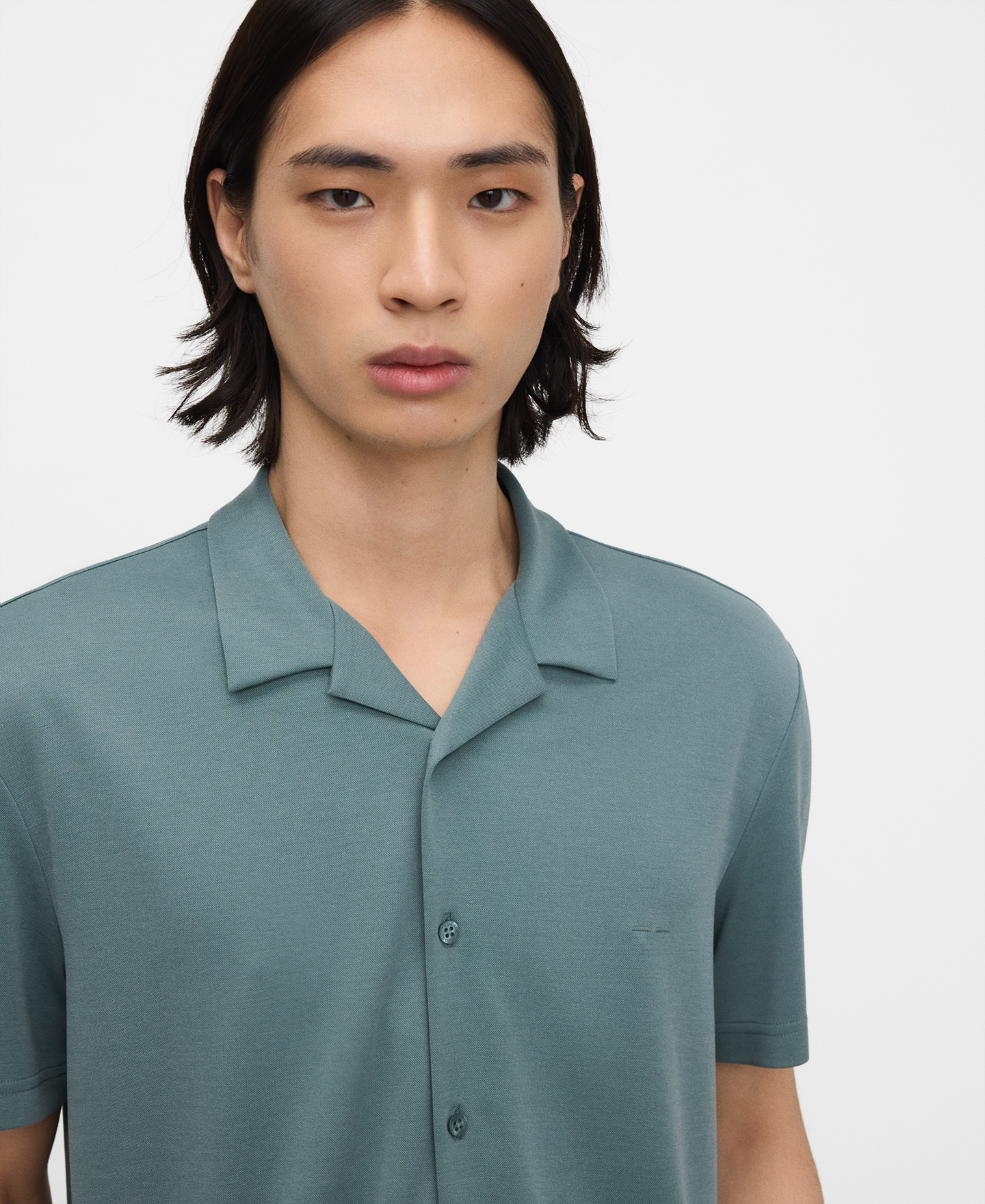 Modal bowling collar shirt image number 3