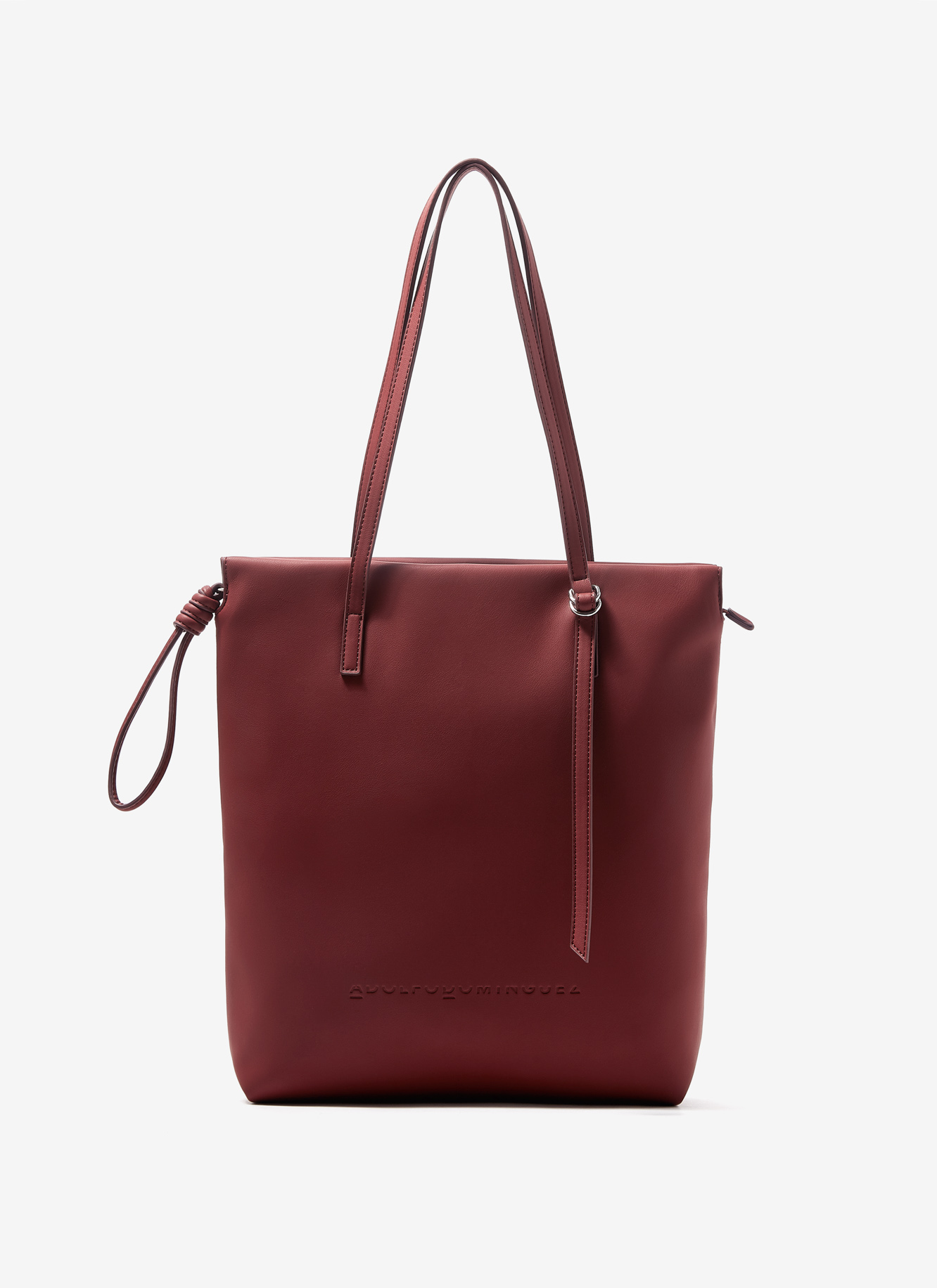 Faux leather shopper bag image number 0