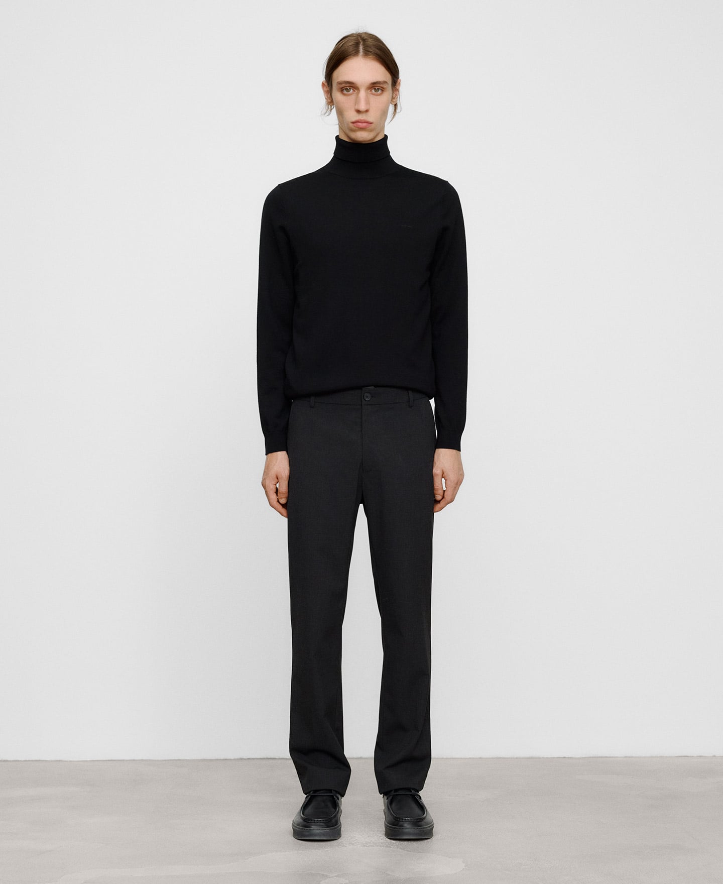 Micro-pattern tailored trousers image number 1