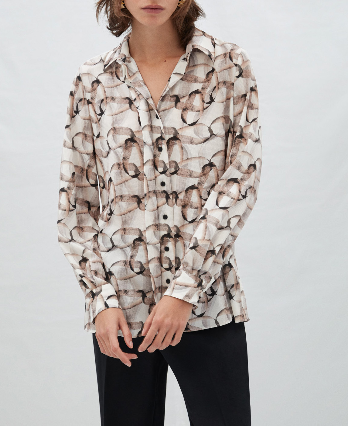 Organic print shirt image number 0