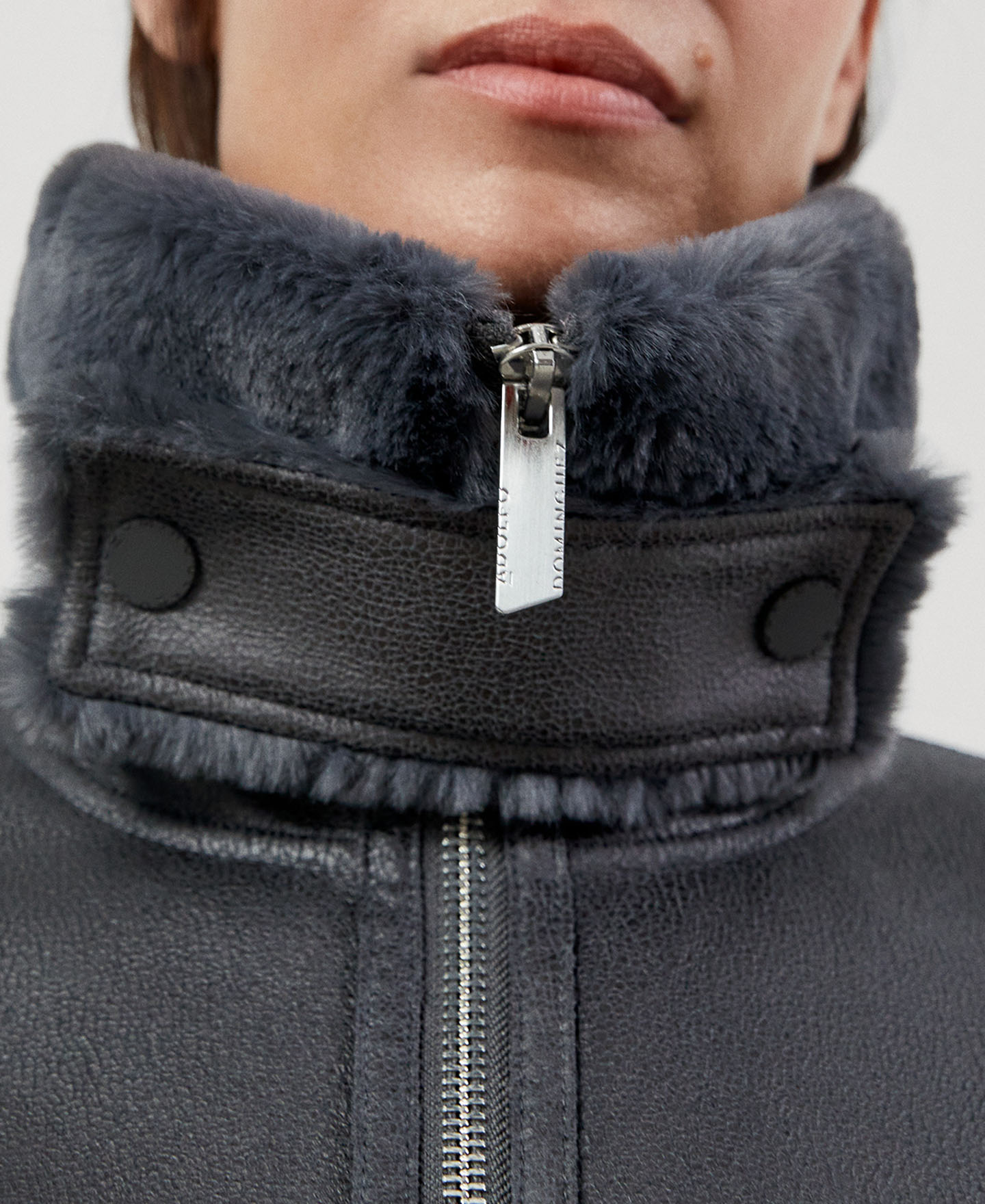 Leather textured jacket image number 3