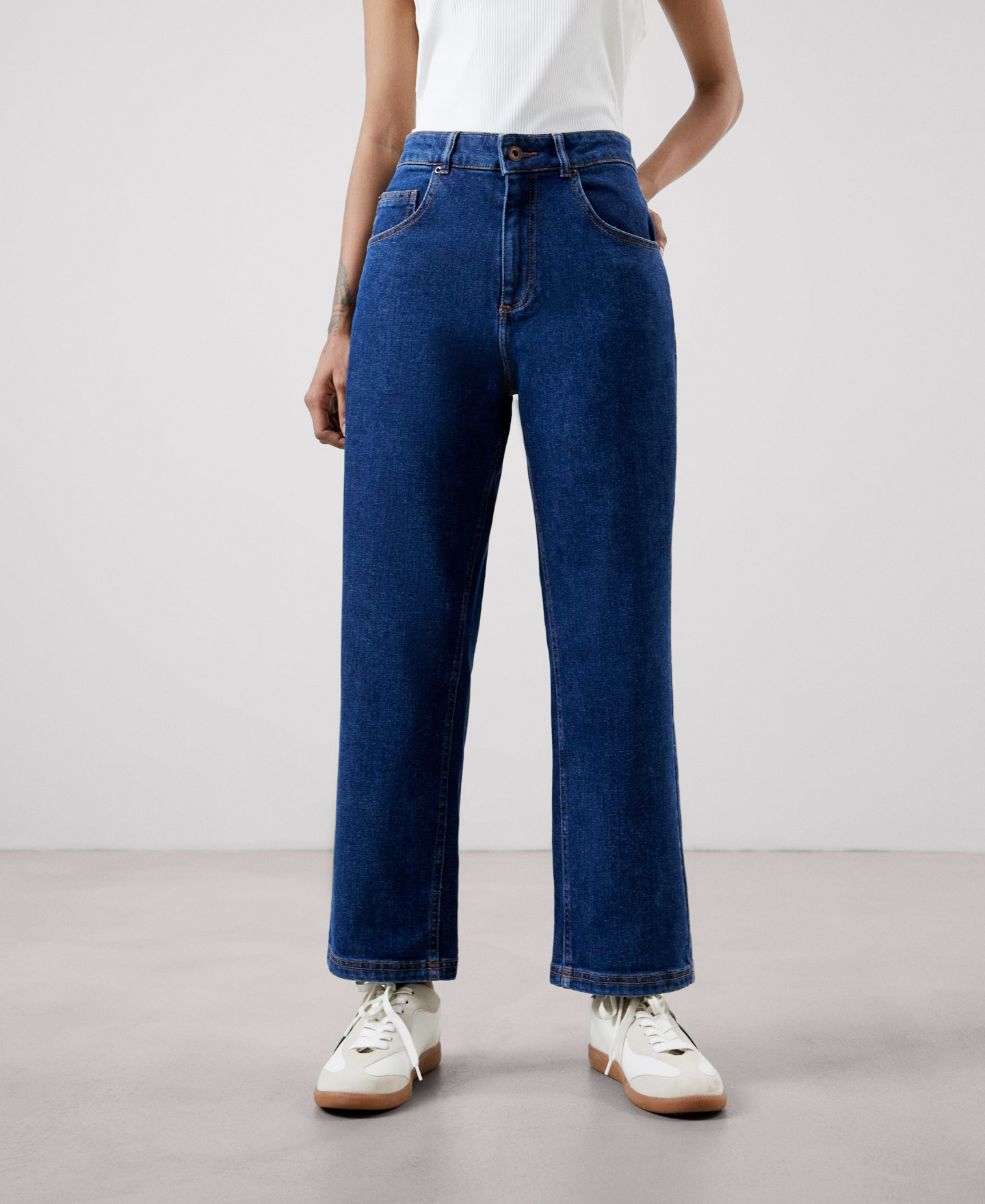 Five pocket denim trousers image number 0