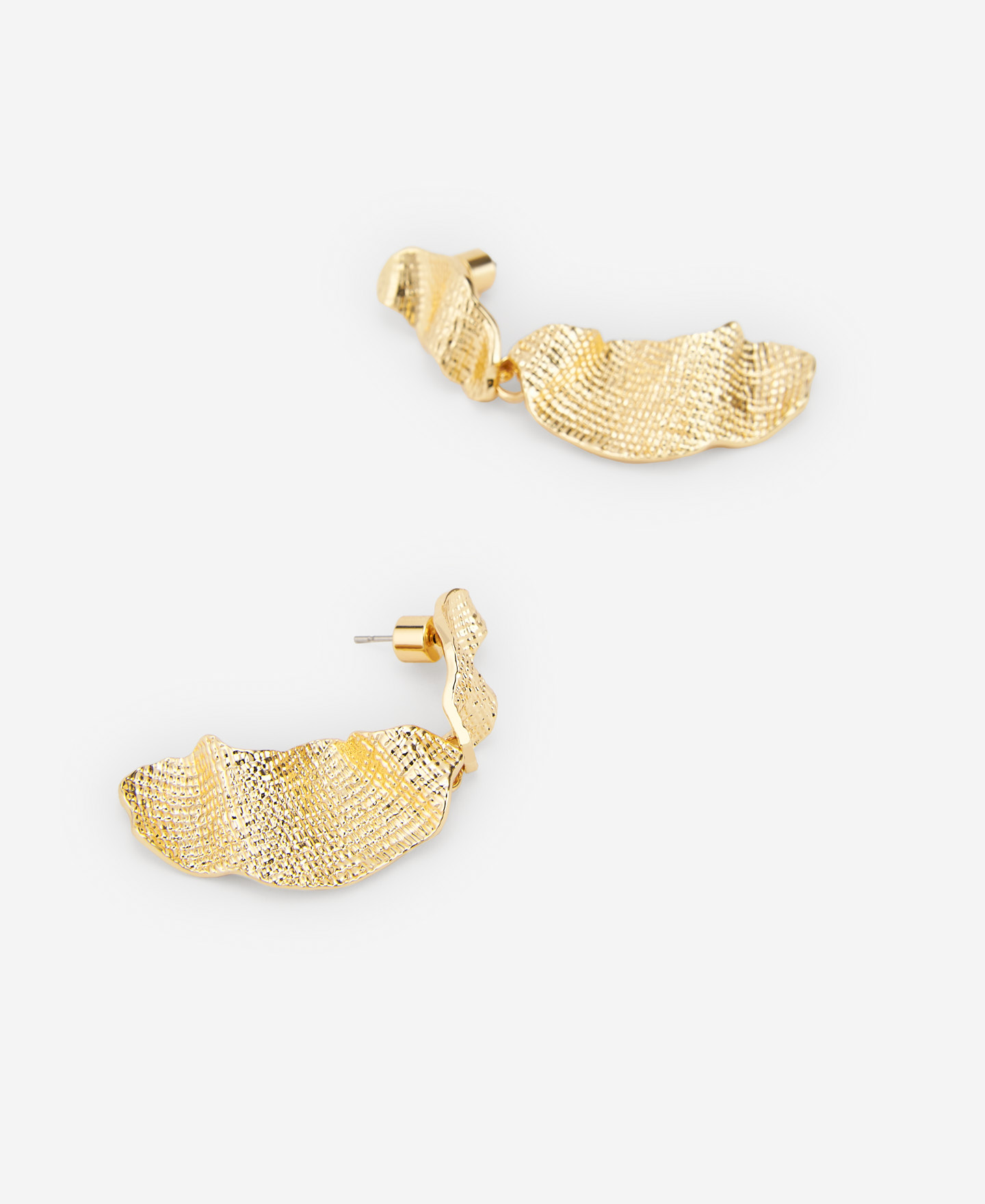 Pendientes de dos piezas dorados image number 1