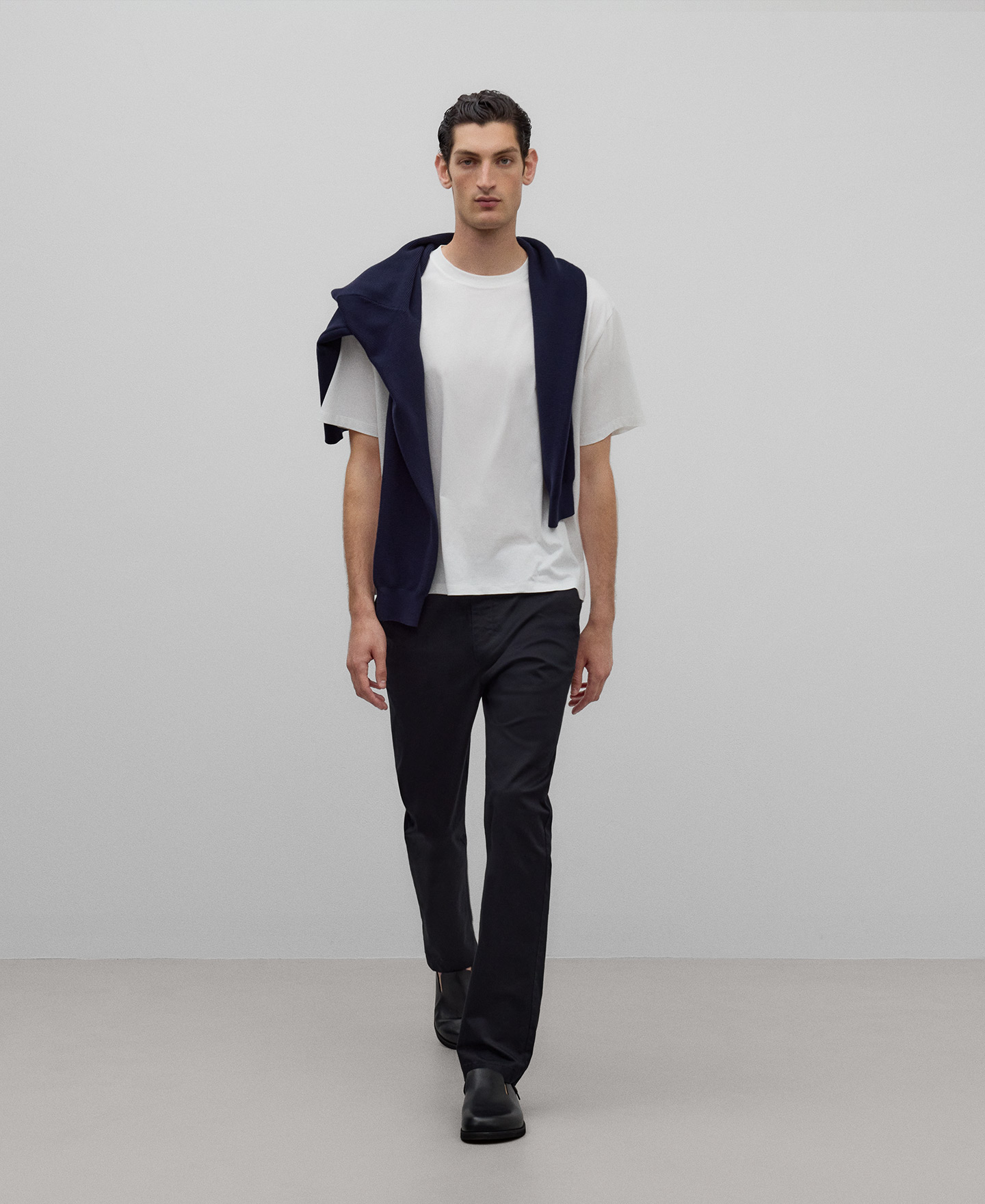 Cotton twill chino trousers image number 1