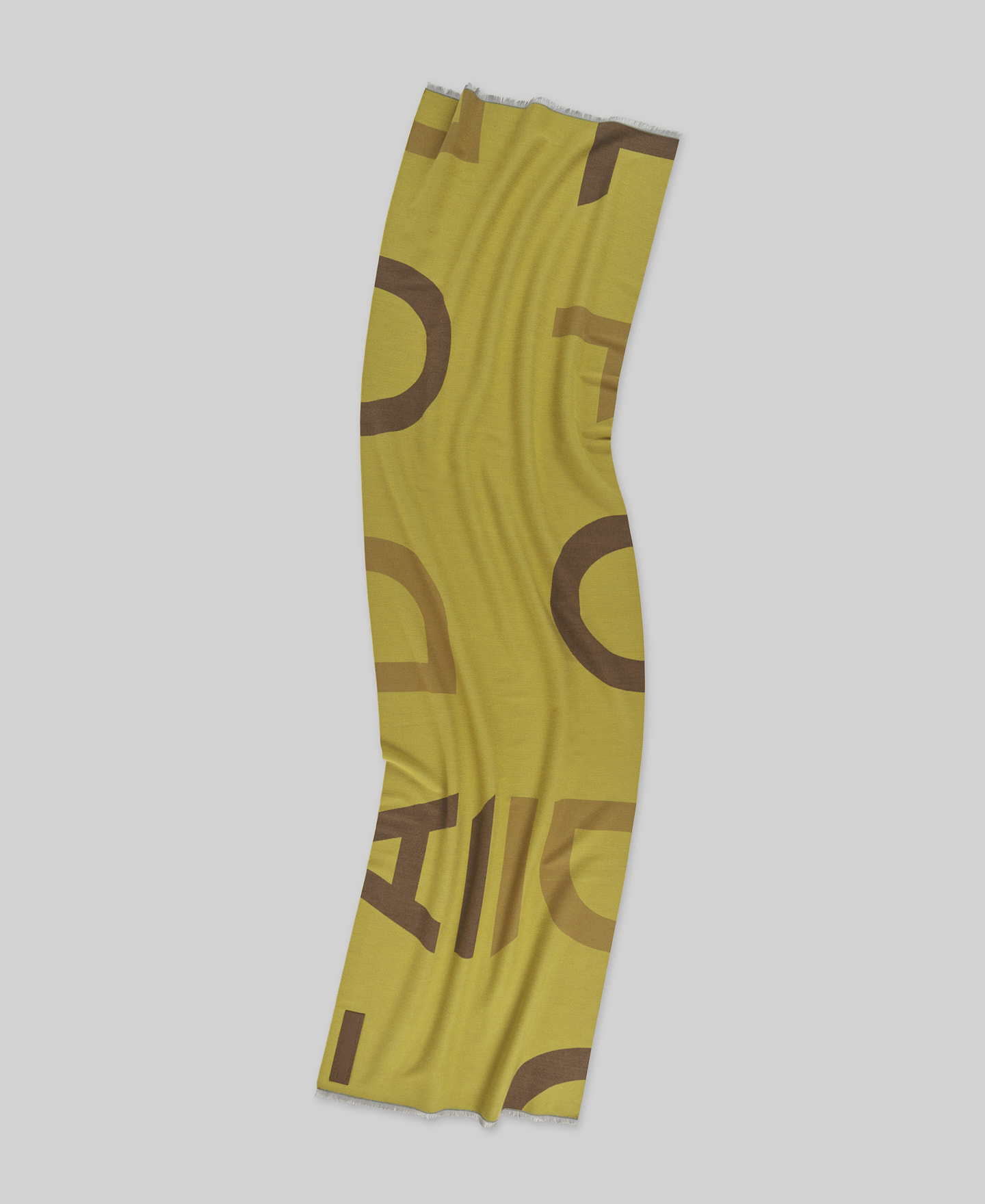 Jacquard maxi logo scarf woman image number 1