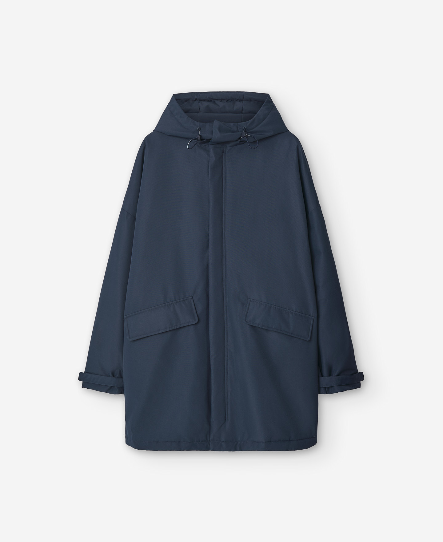 Parka bleue molletonnée à manches raglan image number 6
