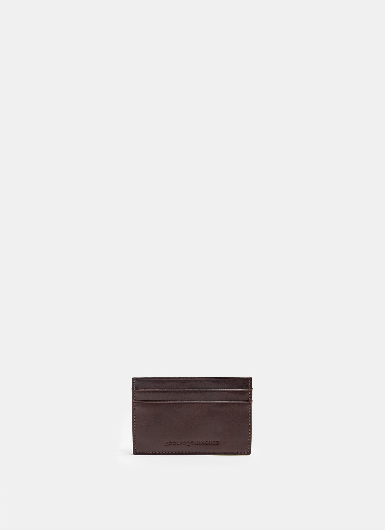 Rectangular leather card holder image number 0