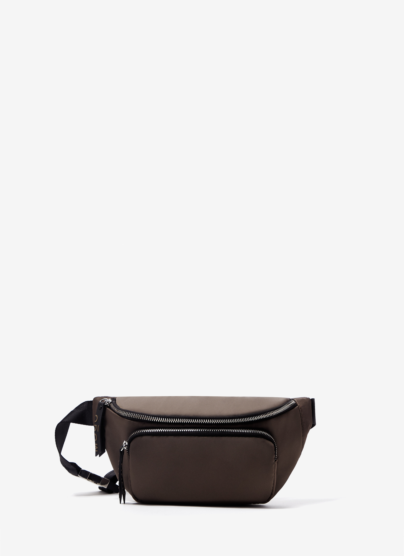 Nylon padded waist bag image number 0