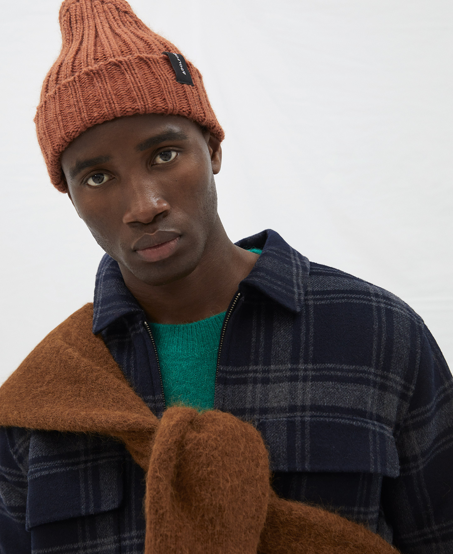 Wool ribbed beanie beanie hat image number 4