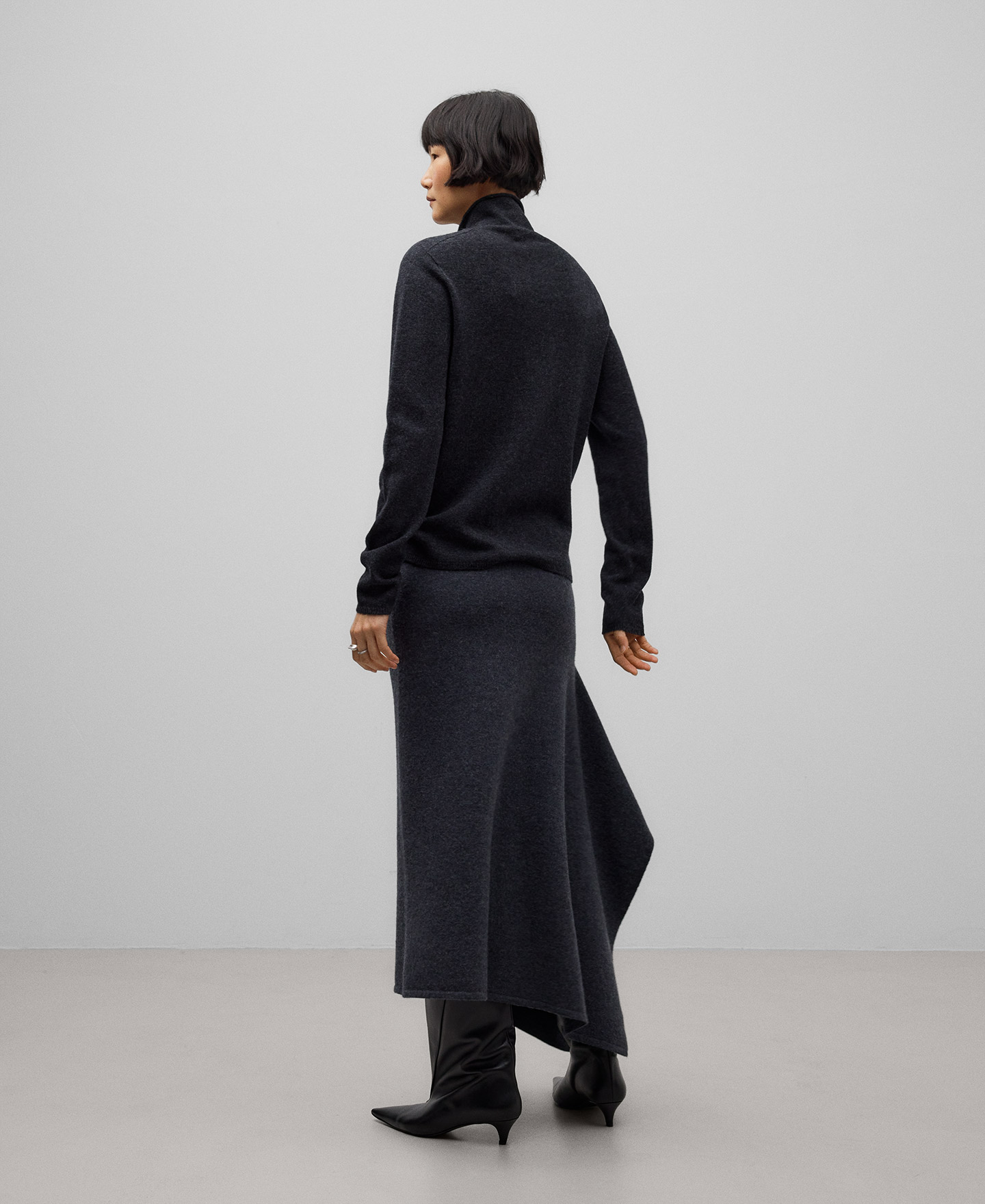 Merino wool turtleneck sweater woman AD UK