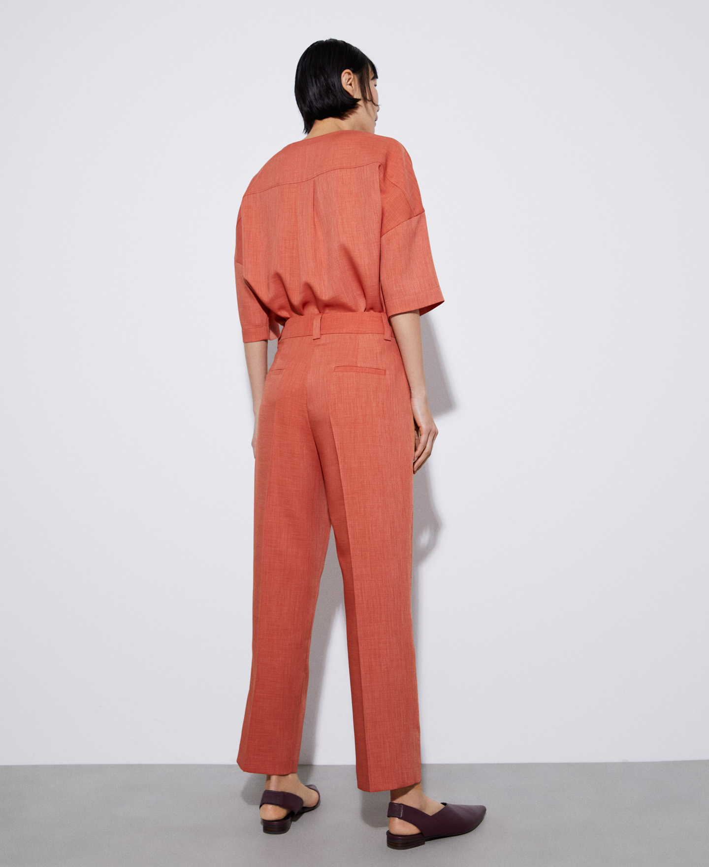 Recycled polyester dart trousers image number 1