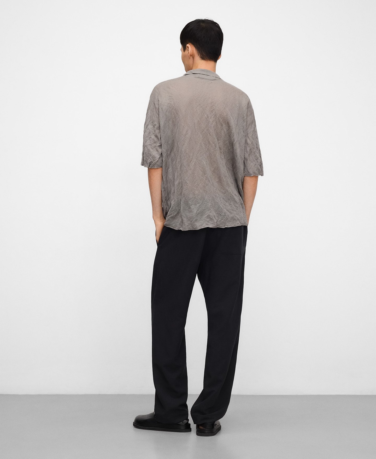 Polo efecto arrugado punto image number 2