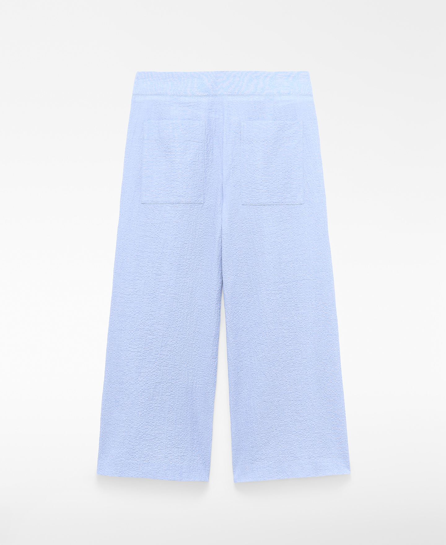 Cotton seersucker culotte trousers image number 5