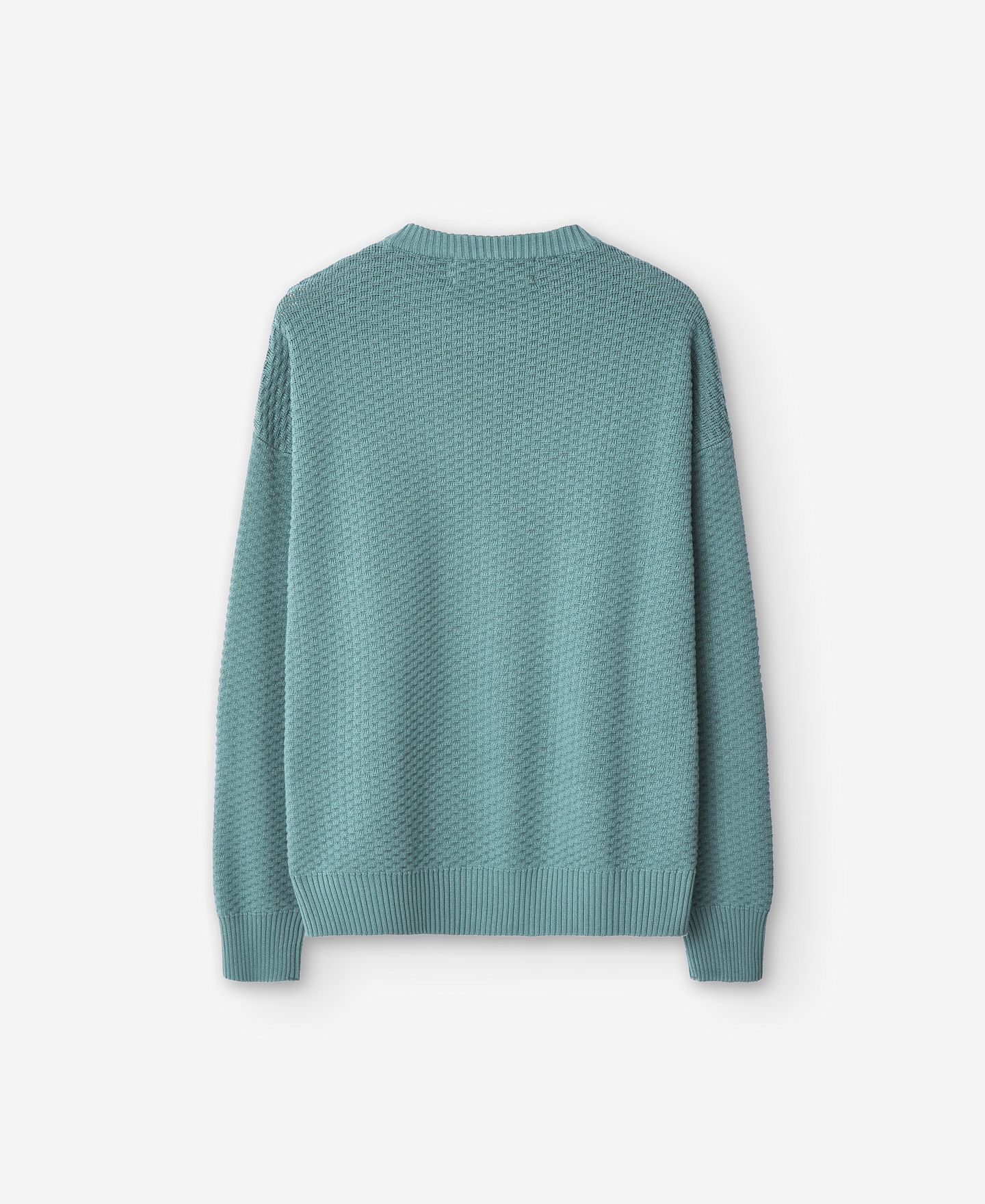Cotton embossed men's sweater image number 5