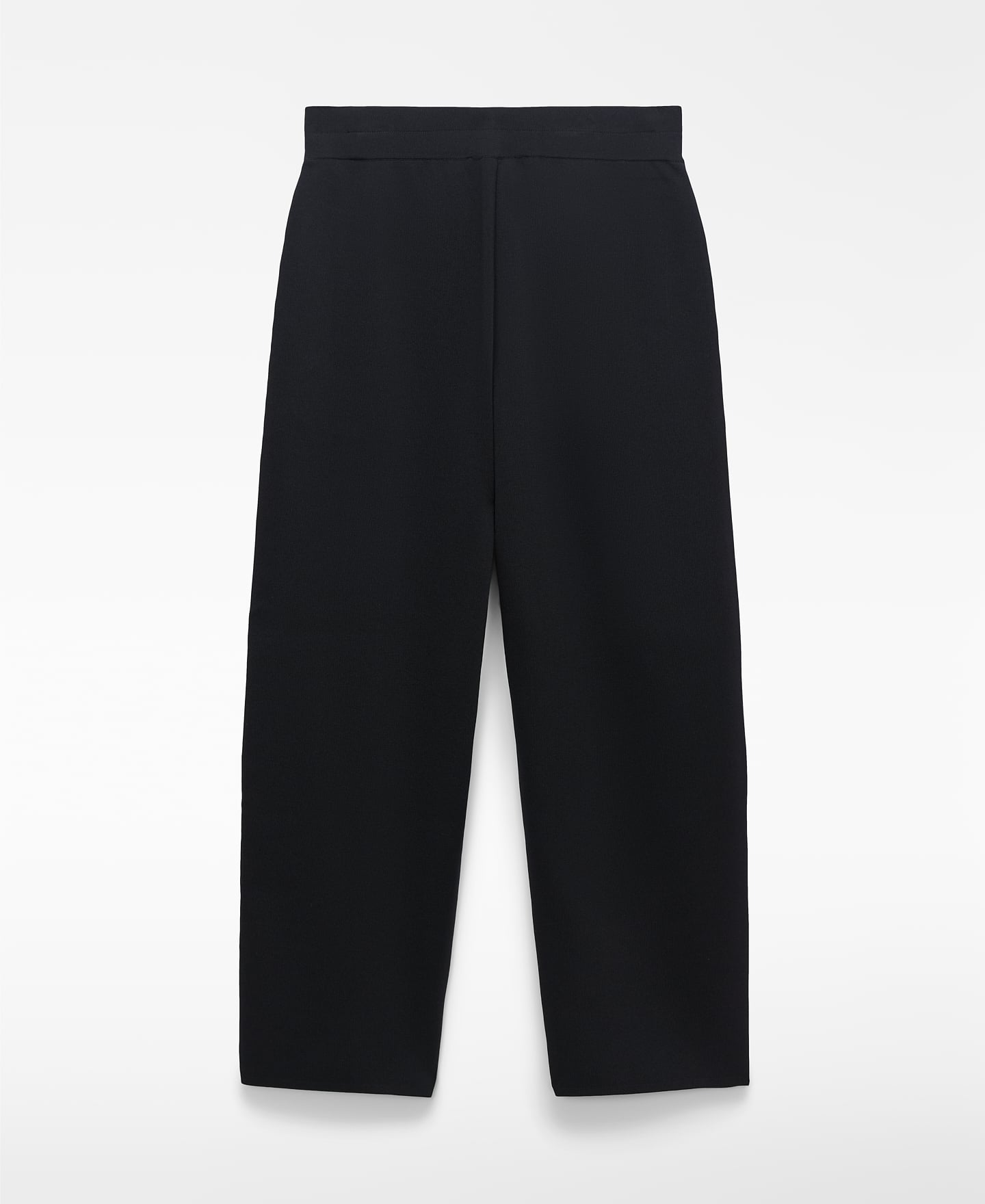 Knit barrel fit trousers image number 7