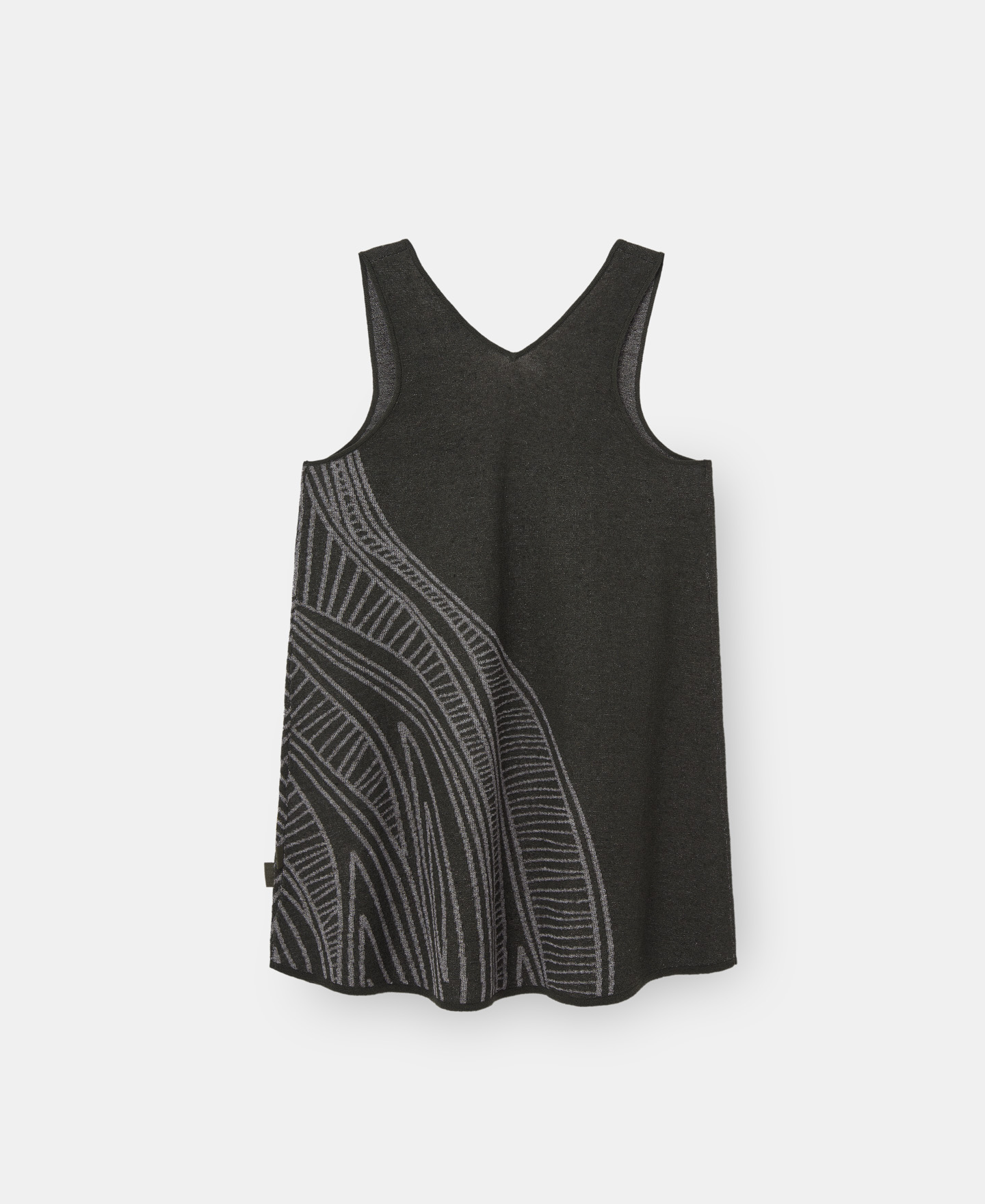 Green top in linen jacquard image number 5