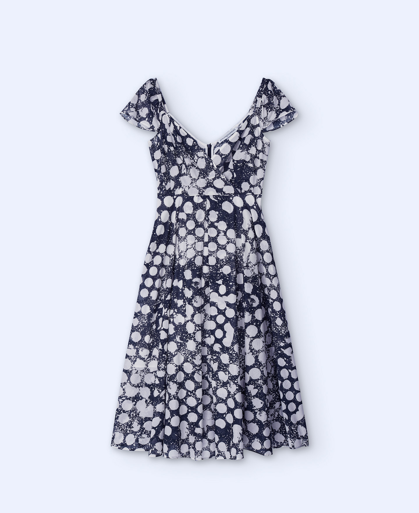 V-neck printed dress image number 4
