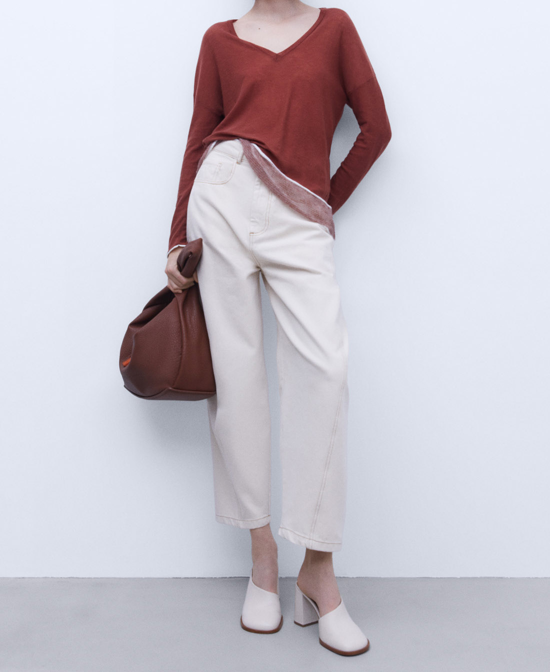 Merino wool fabric sweater image number 1