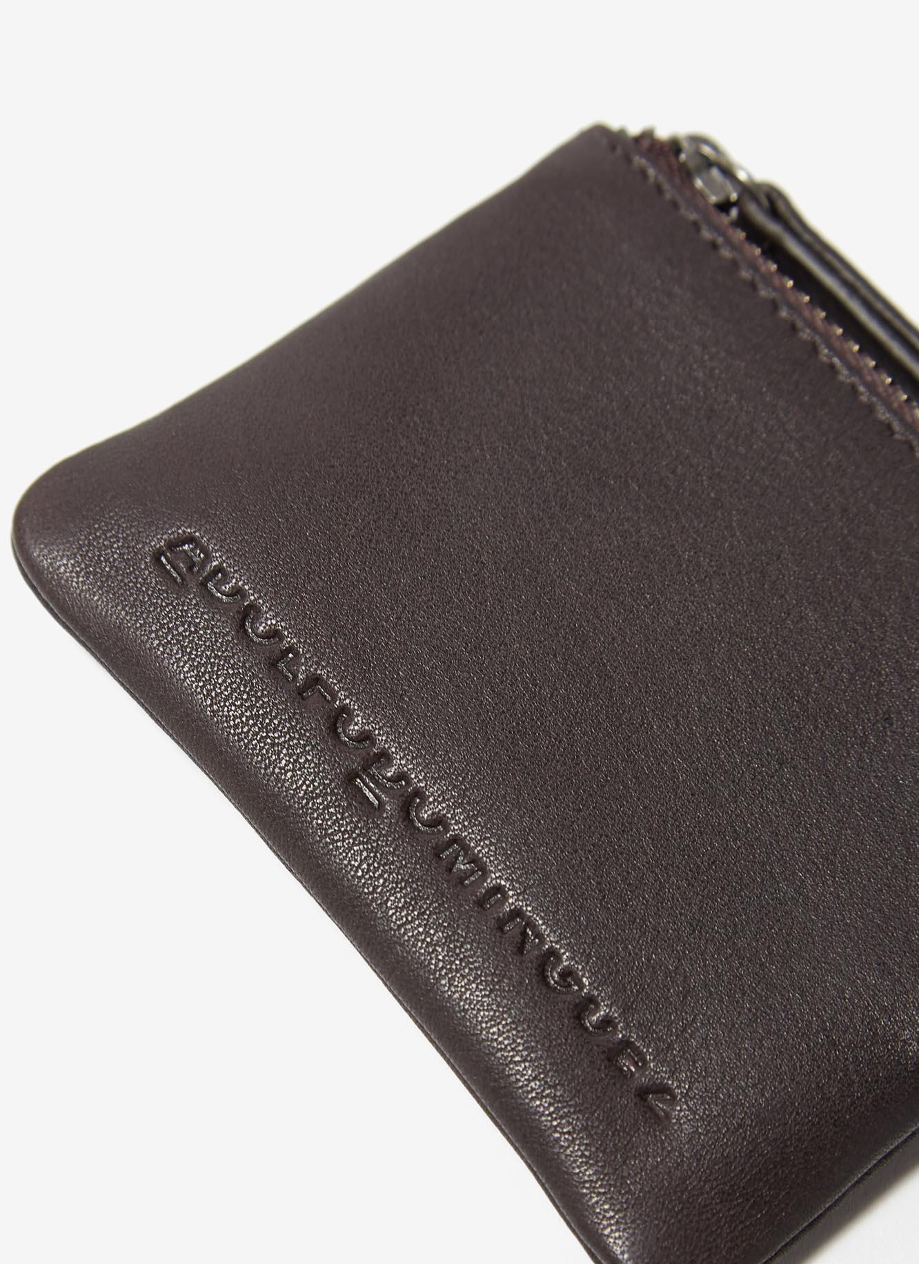 Aged leather coin holder image number 3