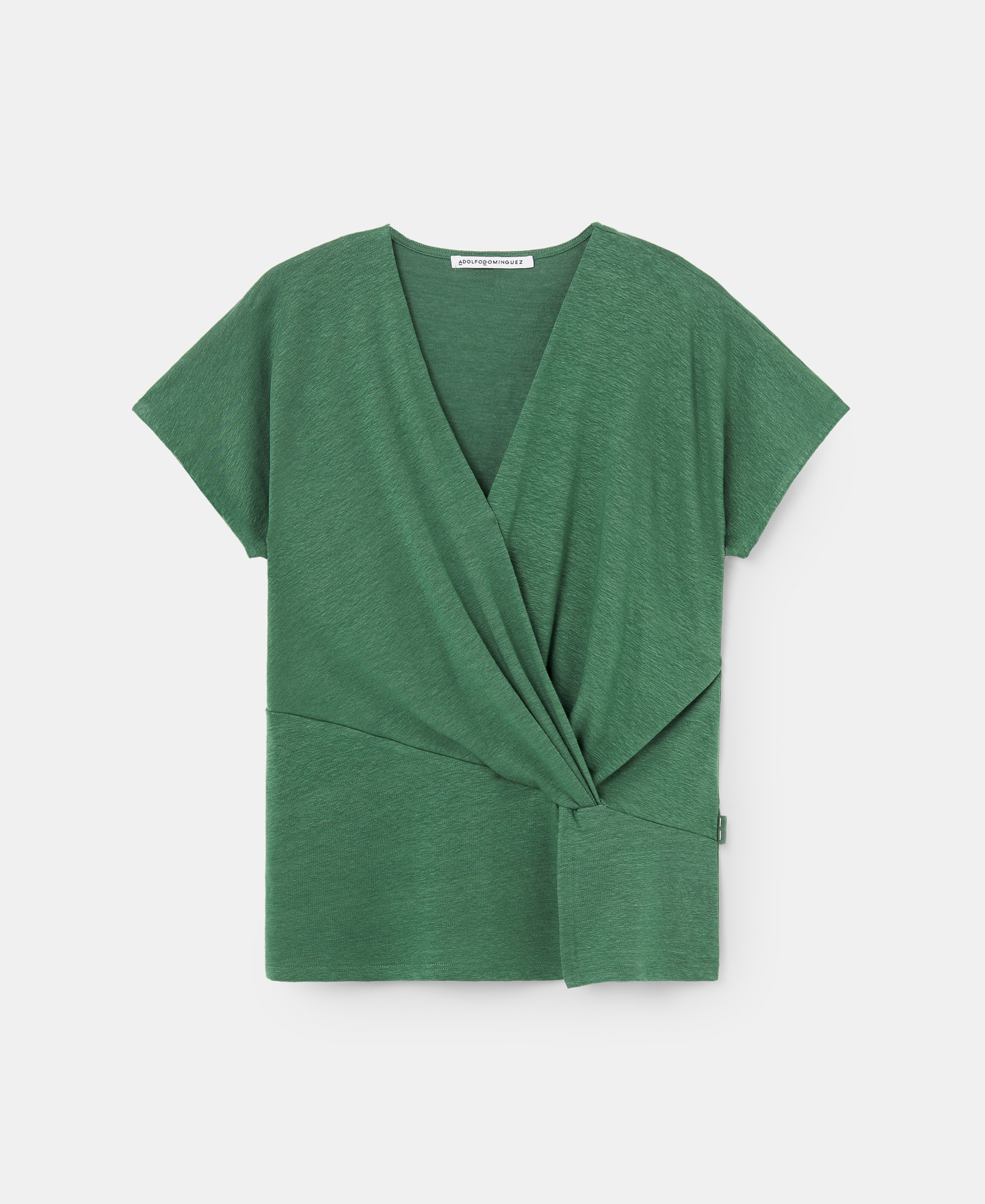 Camiseta en lino elástico image number 4
