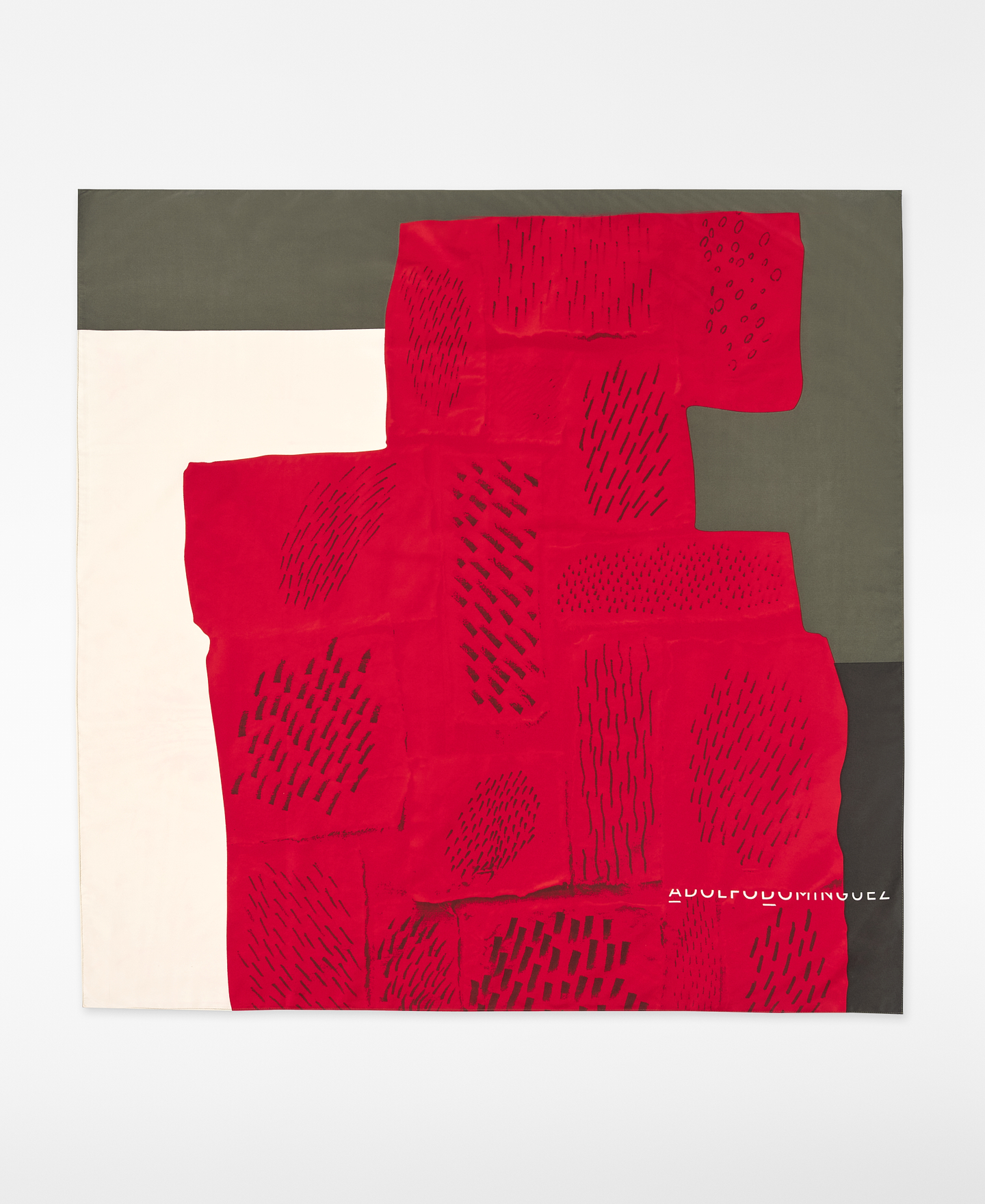 Printed square scarf woman image number 0