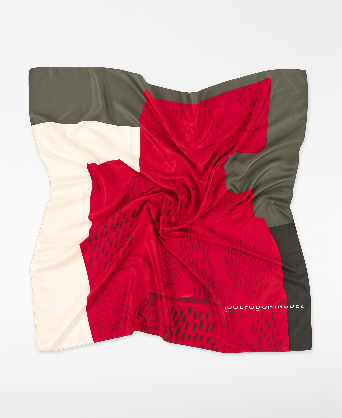 Printed square scarf woman image number 1
