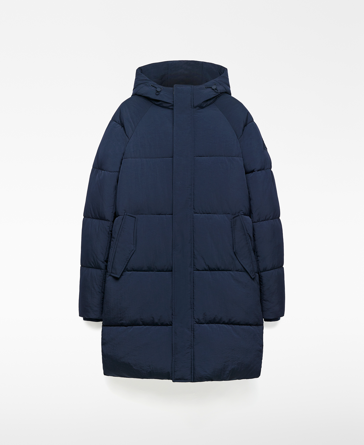 Padded long coat man image number 4