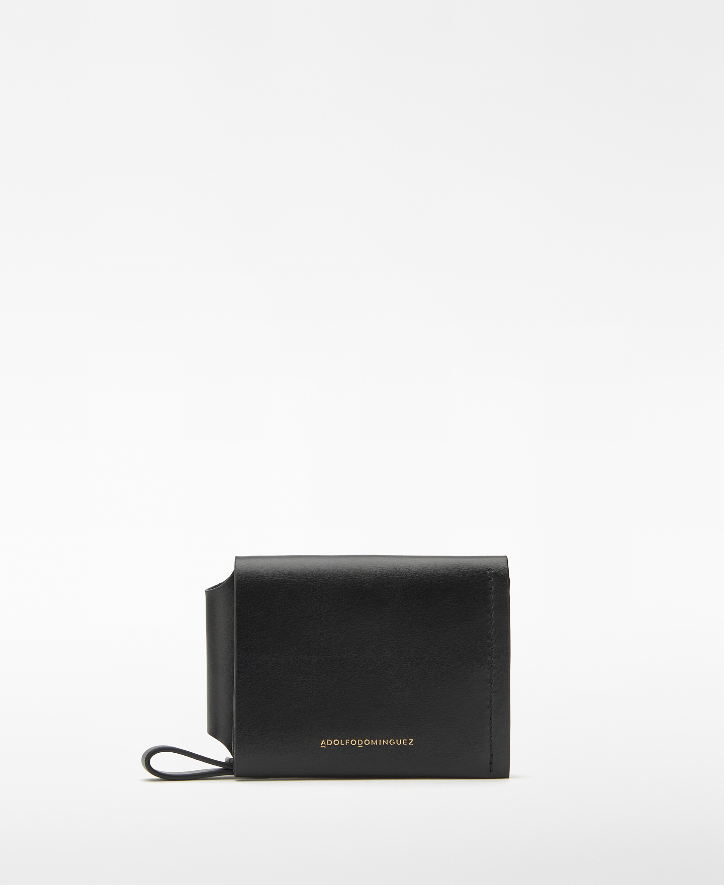 Leather foldable wallet woman image number 0