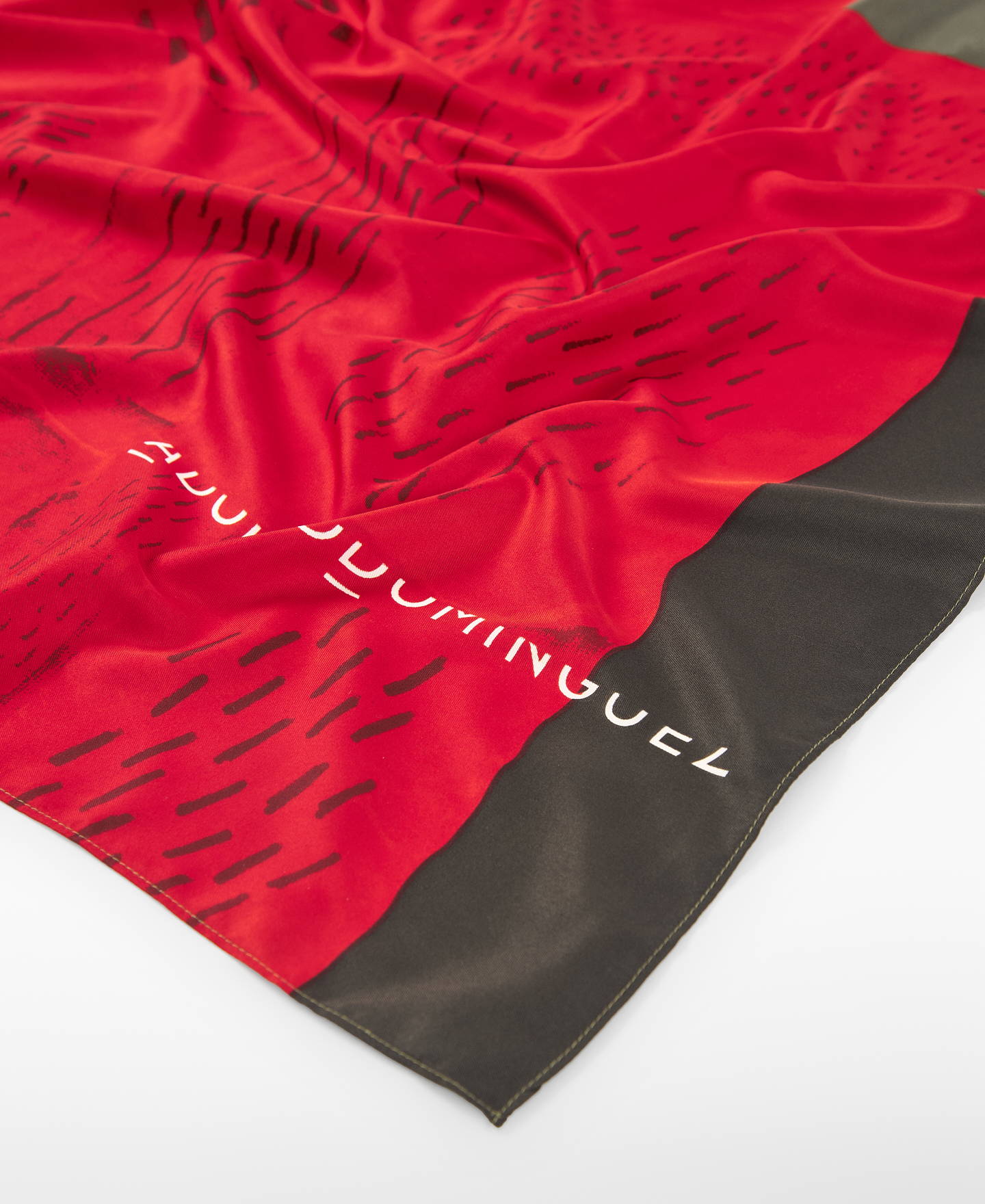 Printed square scarf woman image number 2